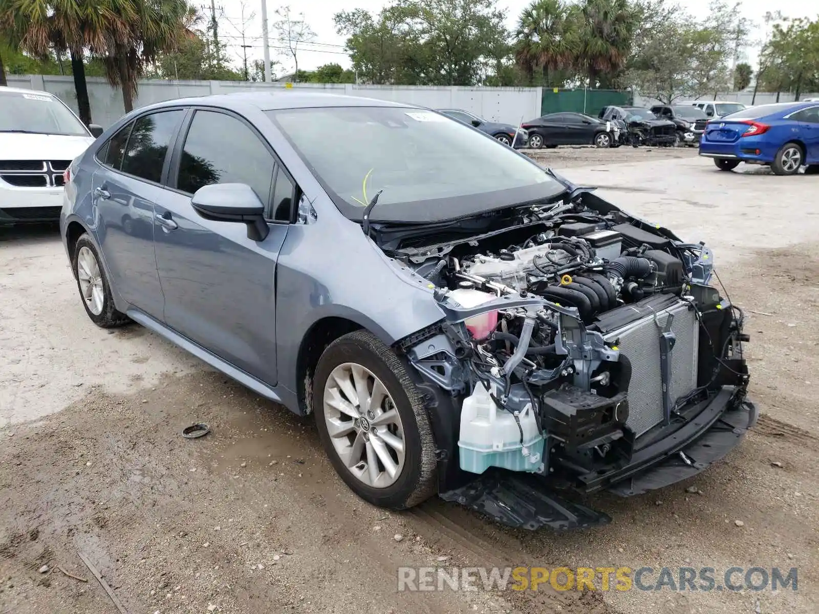 1 Photograph of a damaged car JTDVPMAE2MJ121308 TOYOTA COROLLA 2021