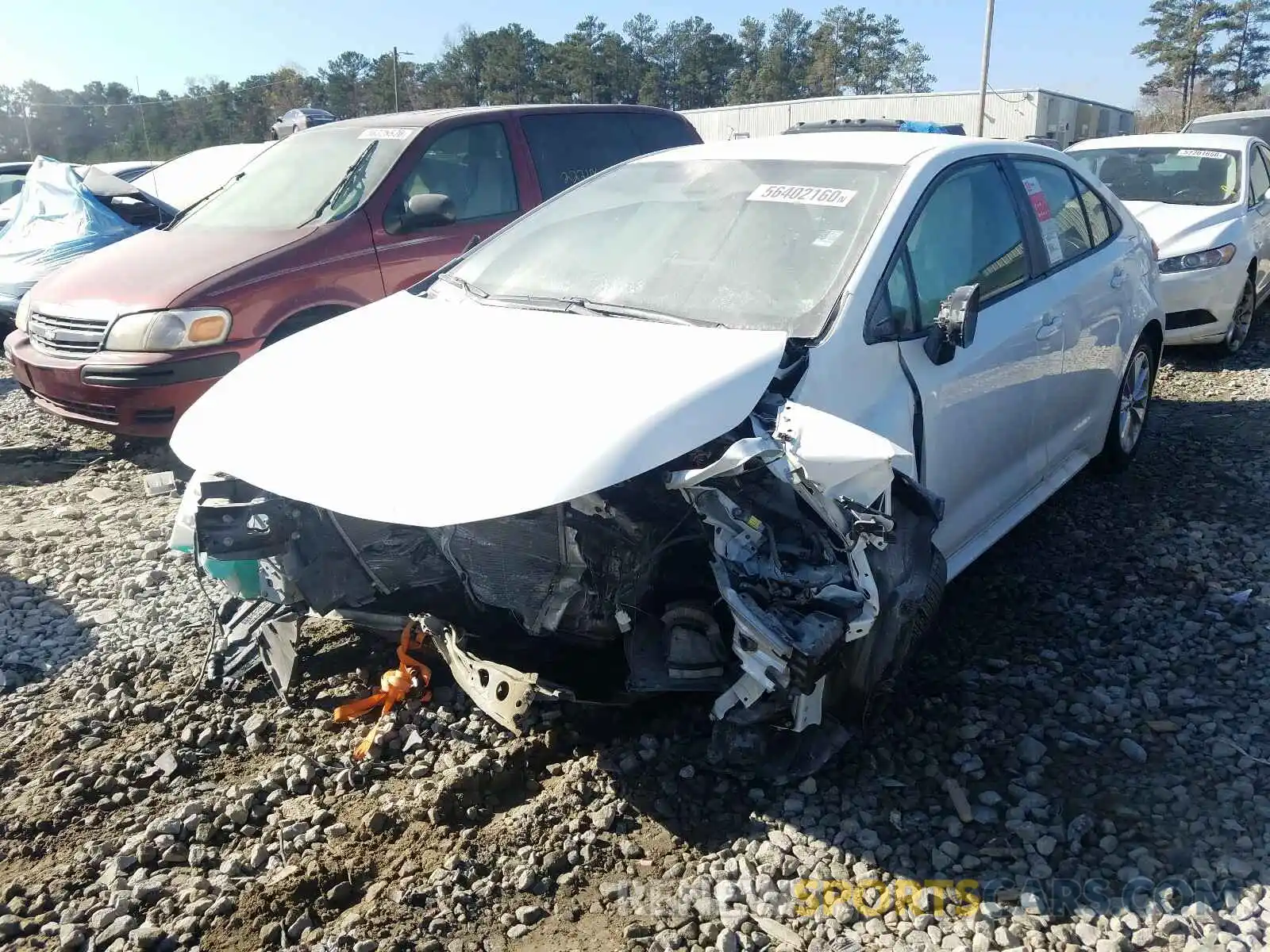 2 Photograph of a damaged car JTDVPMAE2MJ123270 TOYOTA COROLLA 2021