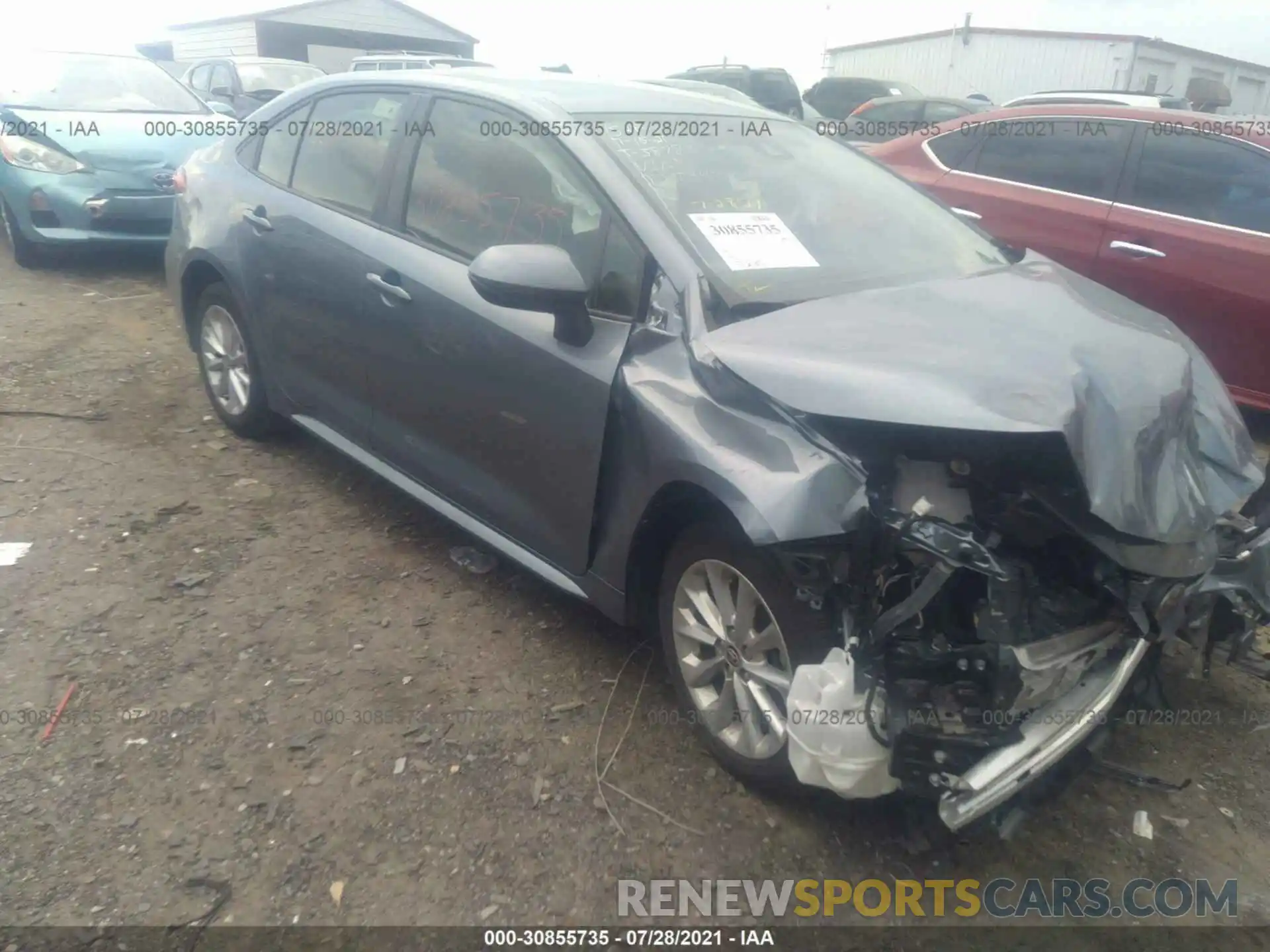 1 Photograph of a damaged car JTDVPMAE2MJ123446 TOYOTA COROLLA 2021