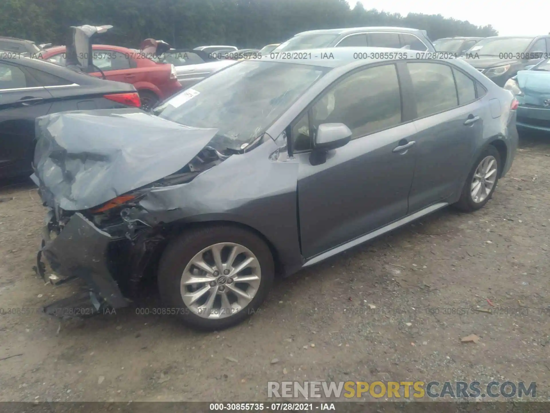 2 Photograph of a damaged car JTDVPMAE2MJ123446 TOYOTA COROLLA 2021