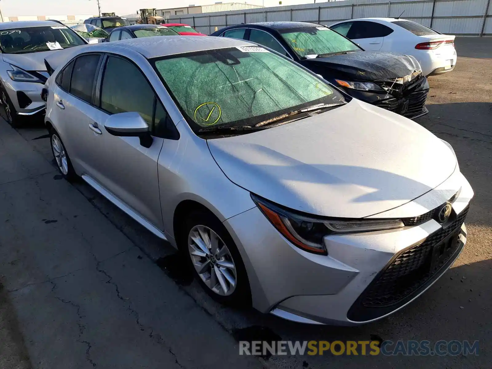 1 Photograph of a damaged car JTDVPMAE2MJ129294 TOYOTA COROLLA 2021