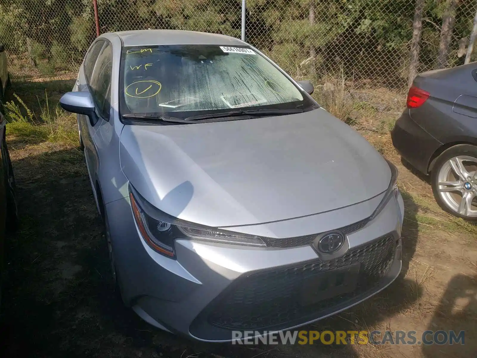 1 Photograph of a damaged car JTDVPMAE2MJ135936 TOYOTA COROLLA 2021