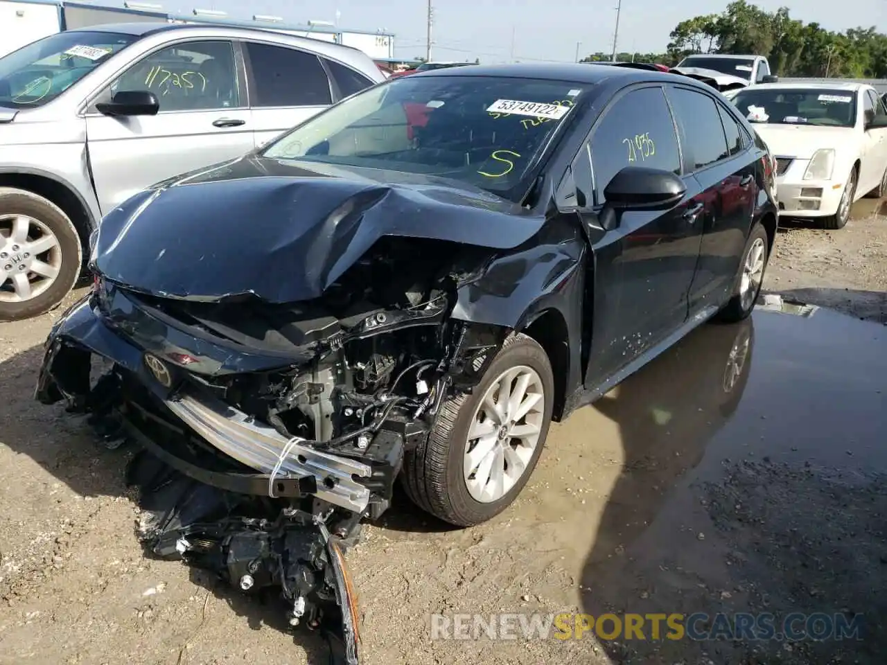 2 Photograph of a damaged car JTDVPMAE2MJ163896 TOYOTA COROLLA 2021