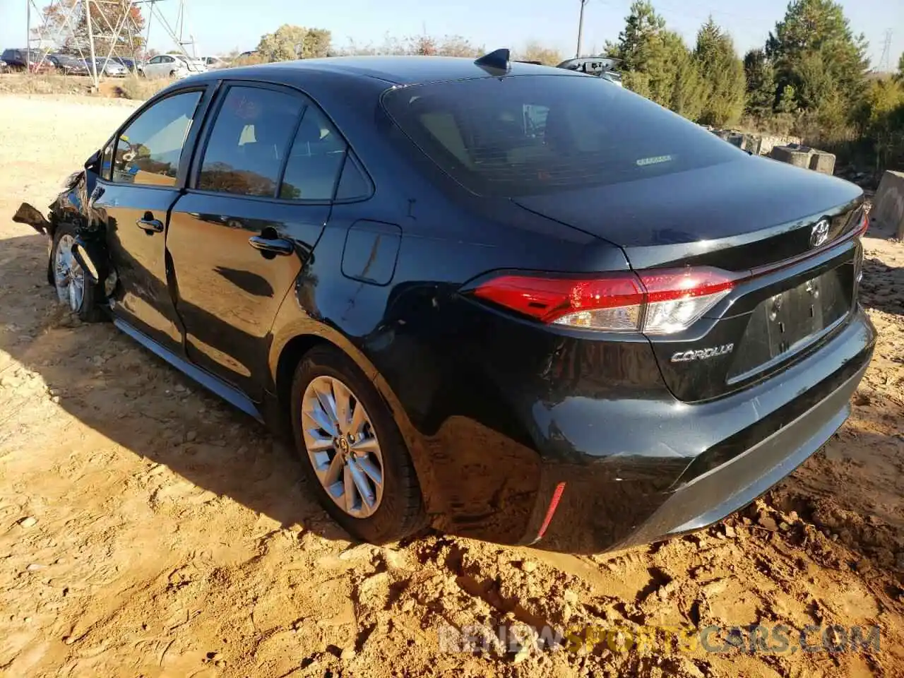 3 Photograph of a damaged car JTDVPMAE2MJ174865 TOYOTA COROLLA 2021