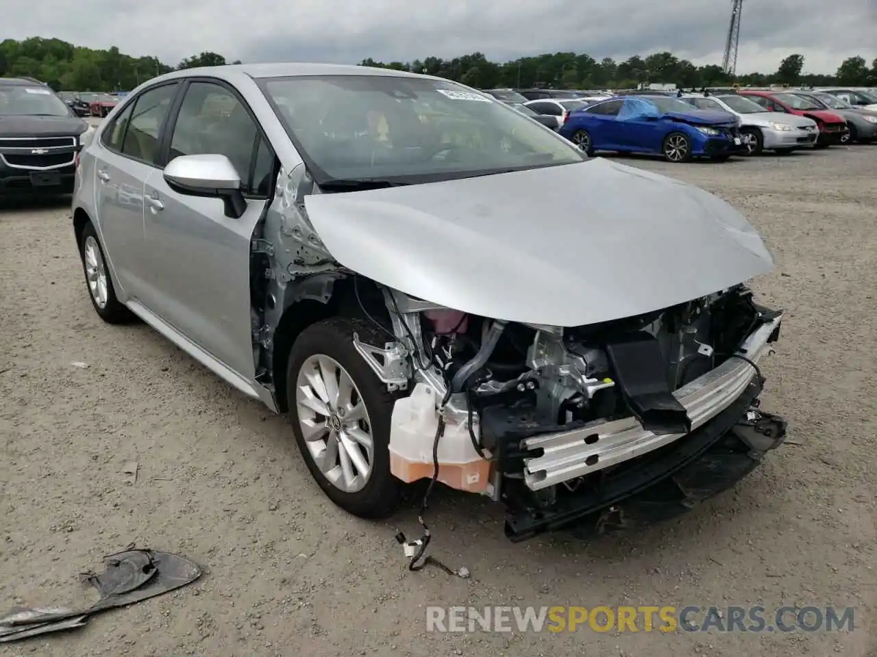 1 Photograph of a damaged car JTDVPMAE2MJ185459 TOYOTA COROLLA 2021