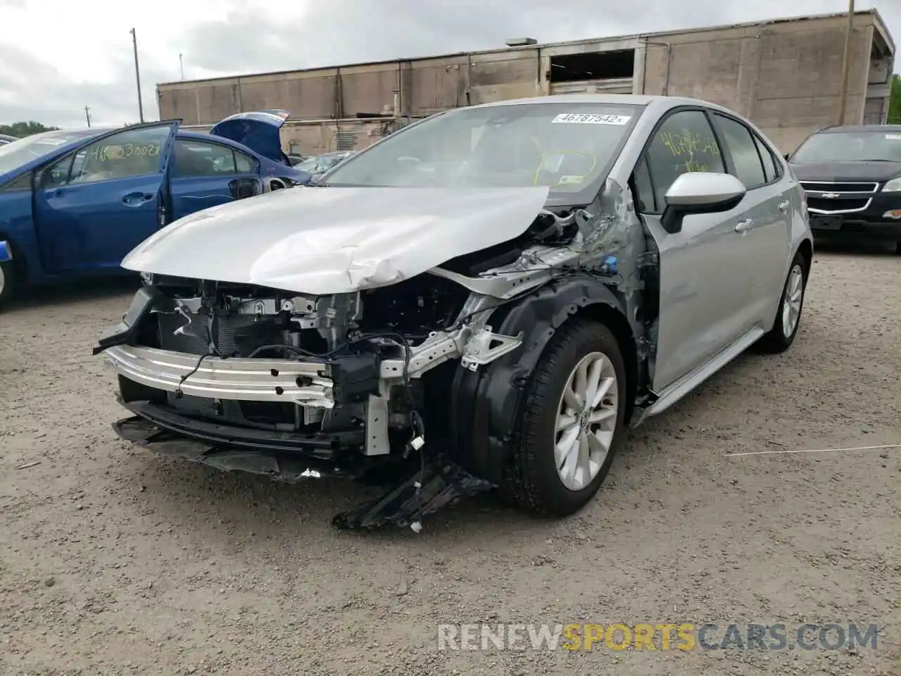 2 Photograph of a damaged car JTDVPMAE2MJ185459 TOYOTA COROLLA 2021