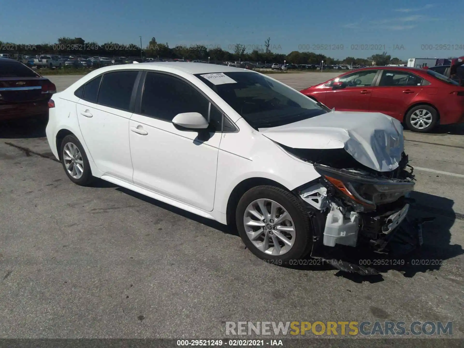 1 Photograph of a damaged car JTDVPMAE3MJ120748 TOYOTA COROLLA 2021