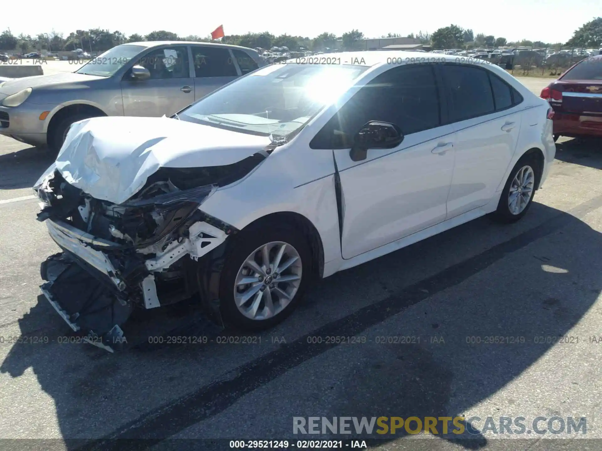 2 Photograph of a damaged car JTDVPMAE3MJ120748 TOYOTA COROLLA 2021