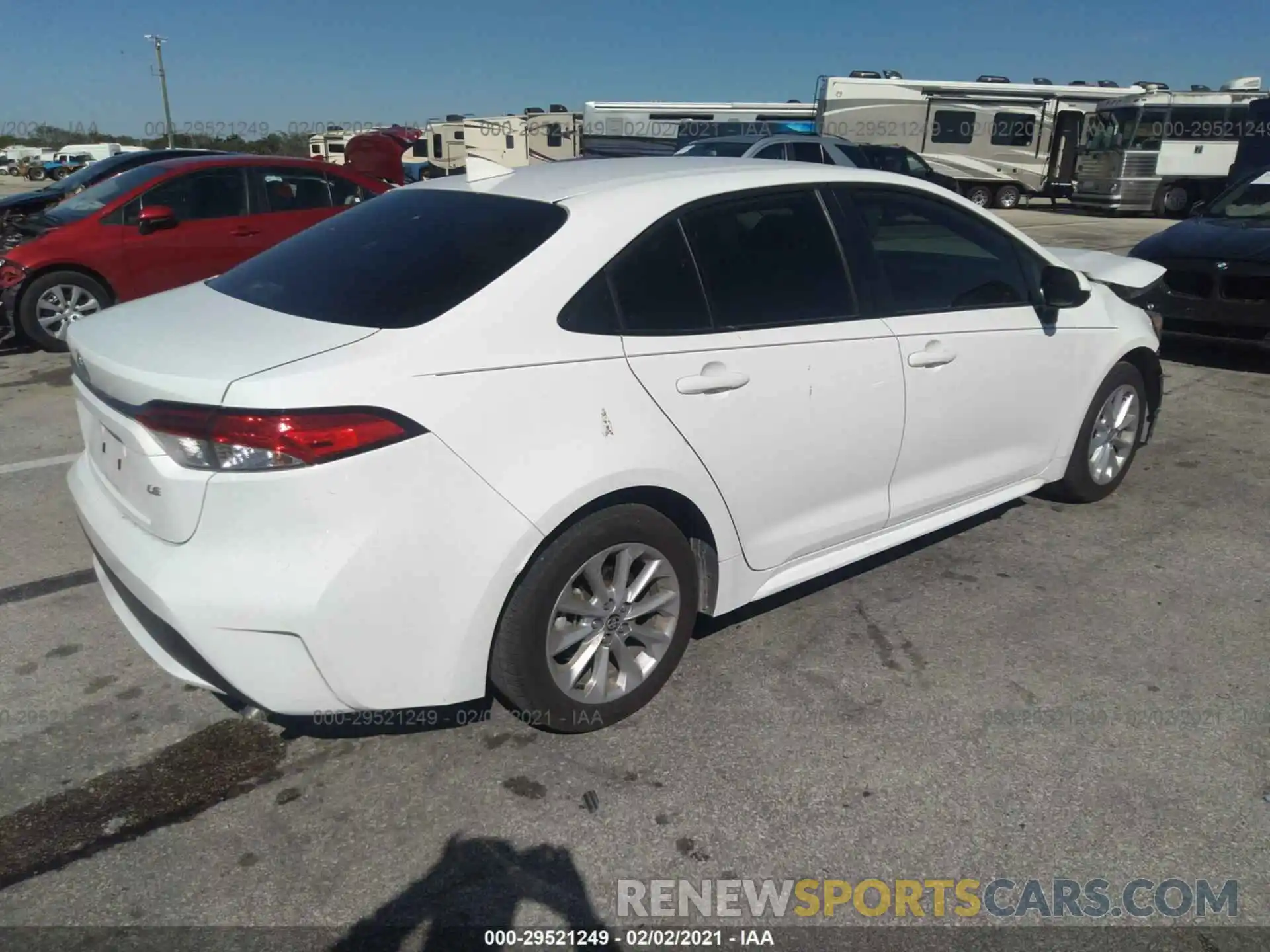 4 Photograph of a damaged car JTDVPMAE3MJ120748 TOYOTA COROLLA 2021