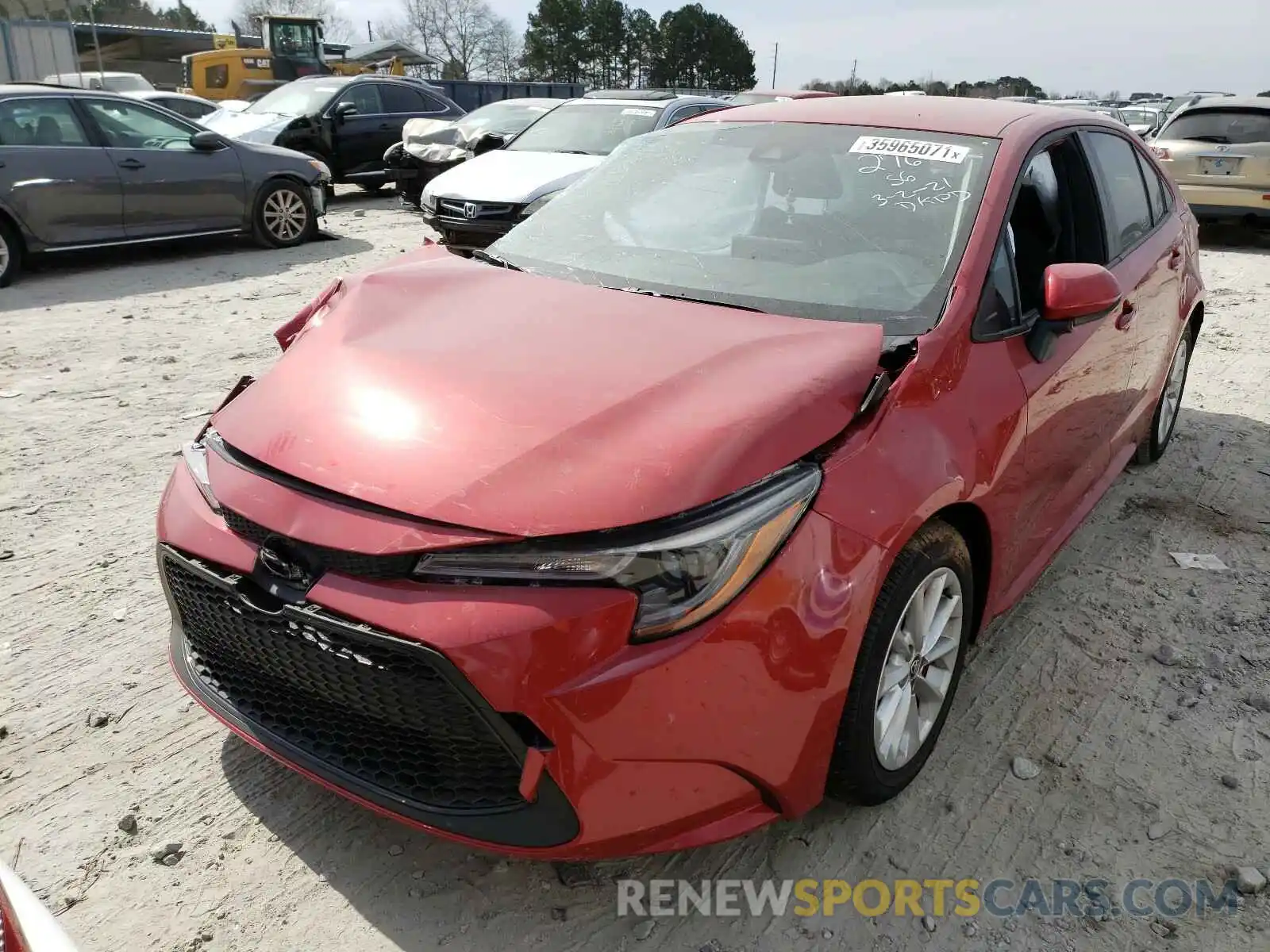 2 Photograph of a damaged car JTDVPMAE3MJ122760 TOYOTA COROLLA 2021