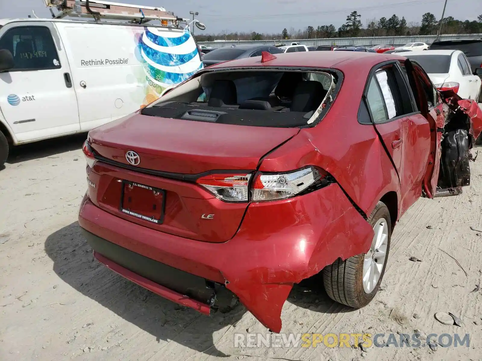 4 Photograph of a damaged car JTDVPMAE3MJ122760 TOYOTA COROLLA 2021