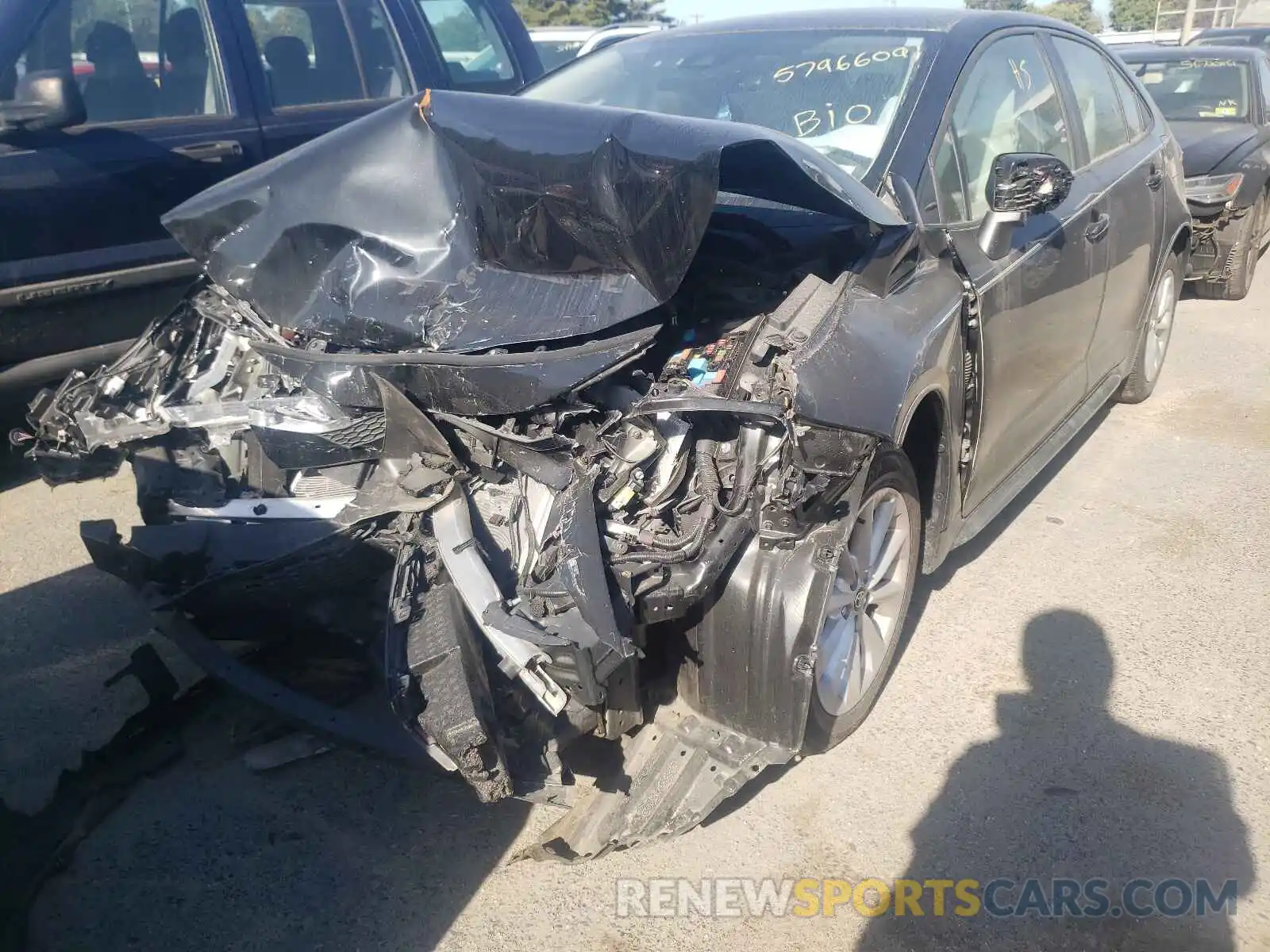 2 Photograph of a damaged car JTDVPMAE3MJ132172 TOYOTA COROLLA 2021