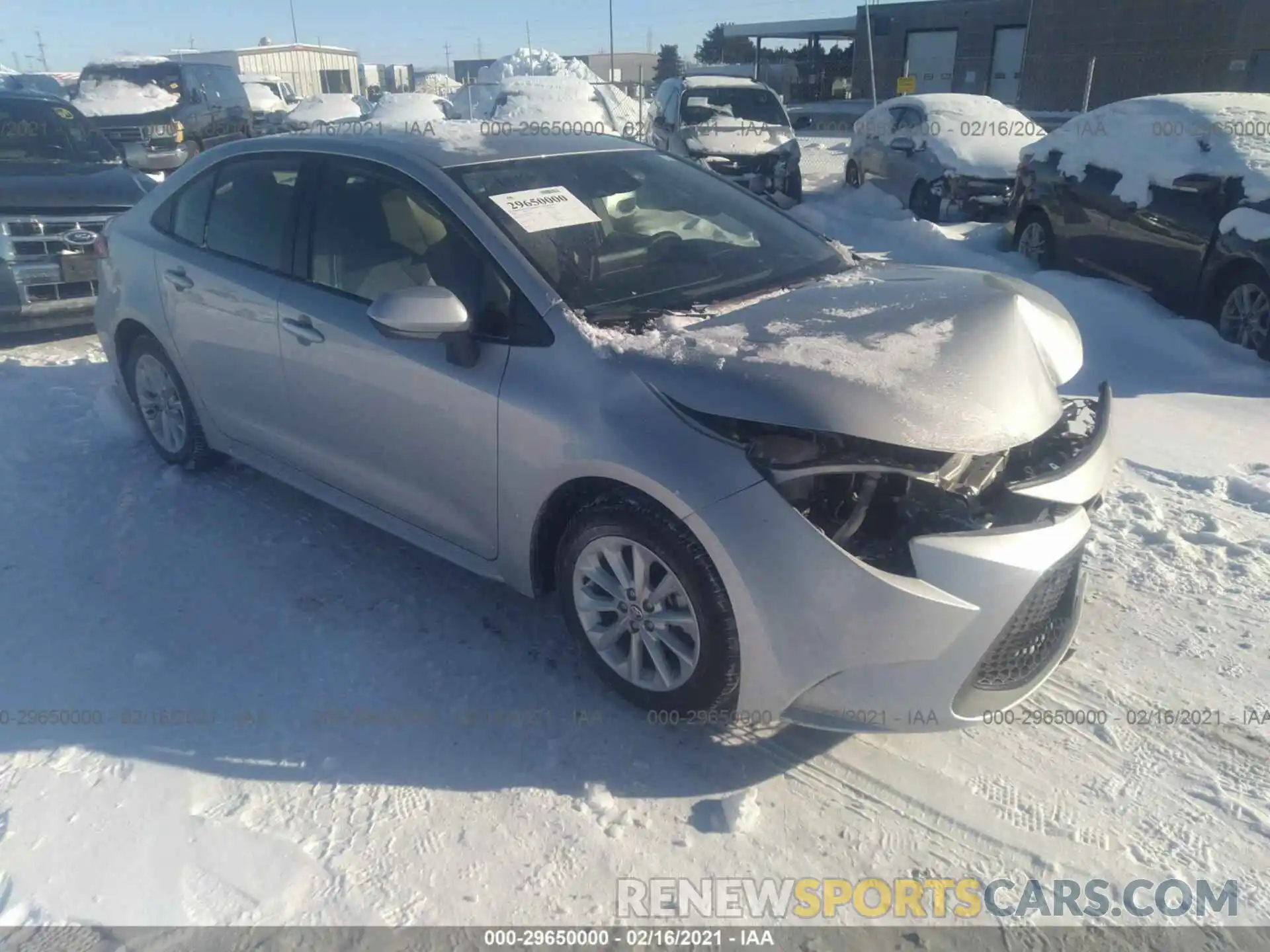 1 Photograph of a damaged car JTDVPMAE3MJ132365 TOYOTA COROLLA 2021