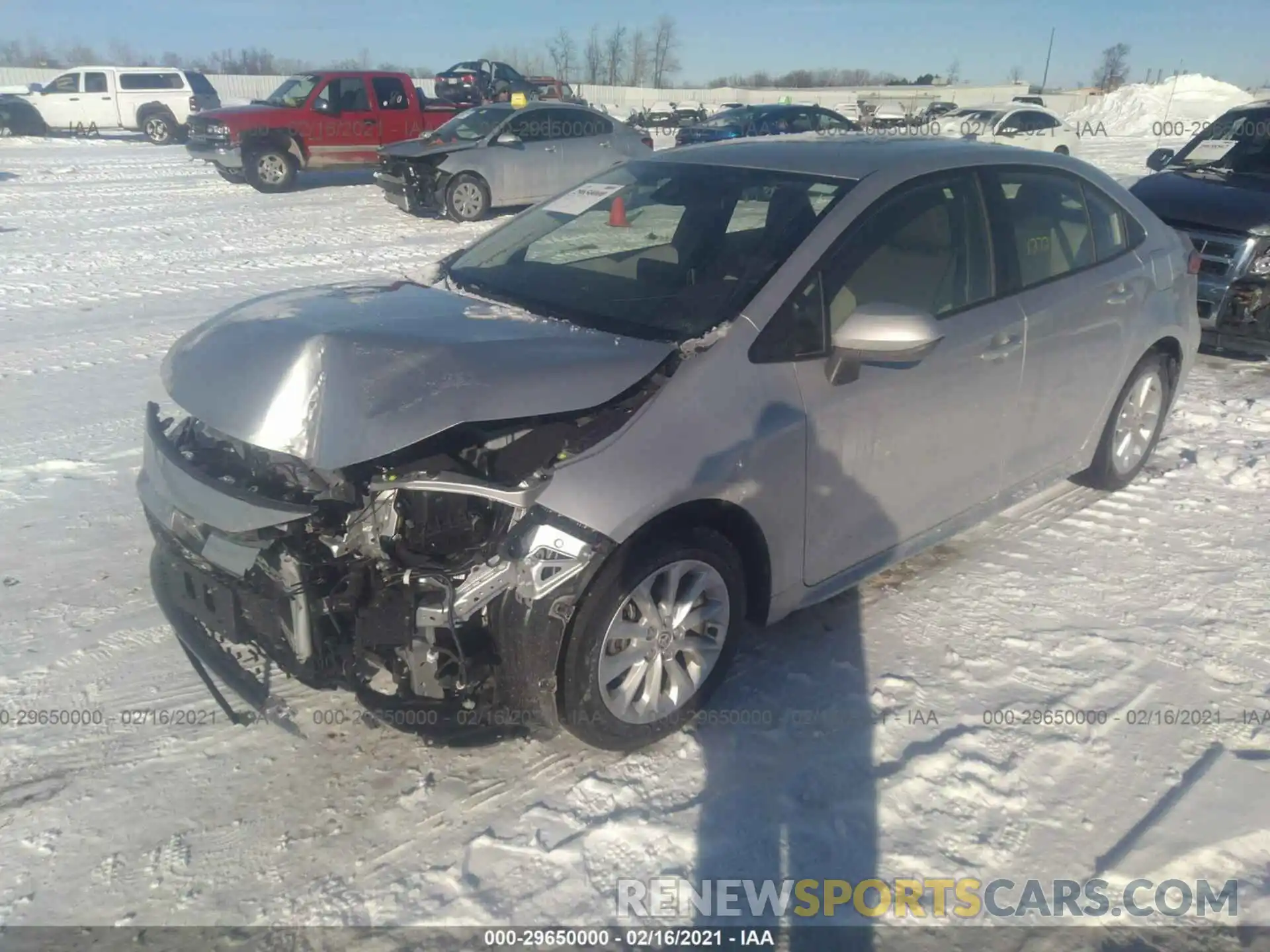 2 Photograph of a damaged car JTDVPMAE3MJ132365 TOYOTA COROLLA 2021