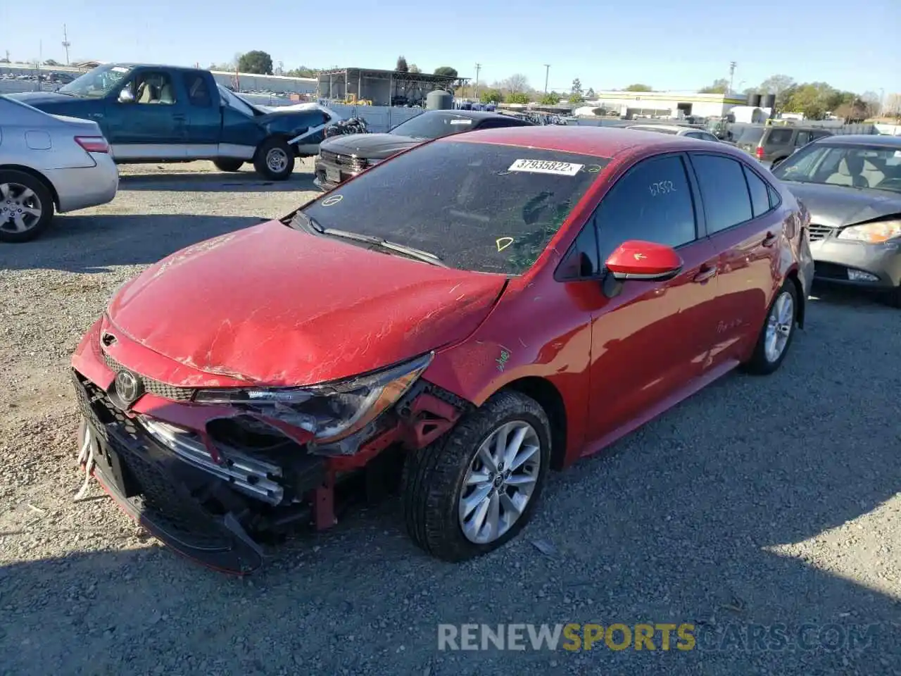 2 Photograph of a damaged car JTDVPMAE3MJ132558 TOYOTA COROLLA 2021