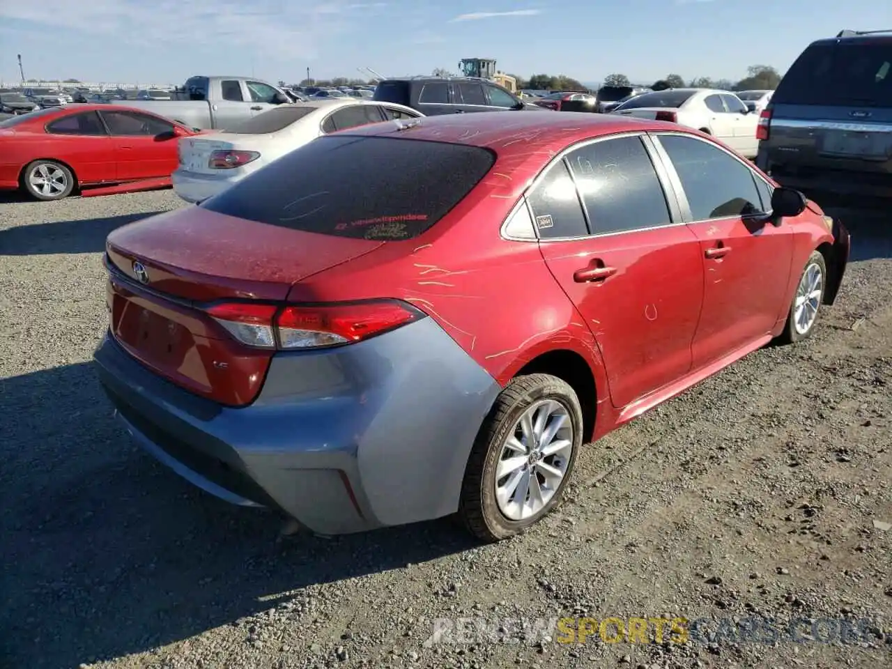 4 Photograph of a damaged car JTDVPMAE3MJ132558 TOYOTA COROLLA 2021