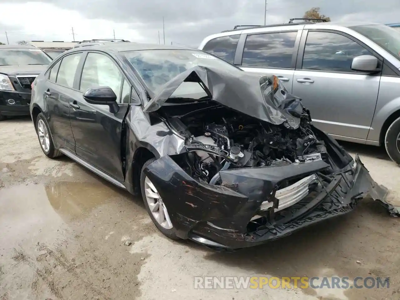 1 Photograph of a damaged car JTDVPMAE3MJ141079 TOYOTA COROLLA 2021