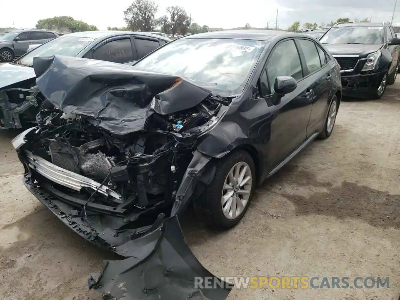 2 Photograph of a damaged car JTDVPMAE3MJ141079 TOYOTA COROLLA 2021