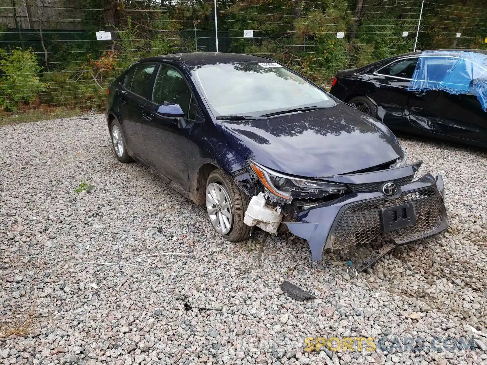 1 Photograph of a damaged car JTDVPMAE4MJ120192 TOYOTA COROLLA 2021