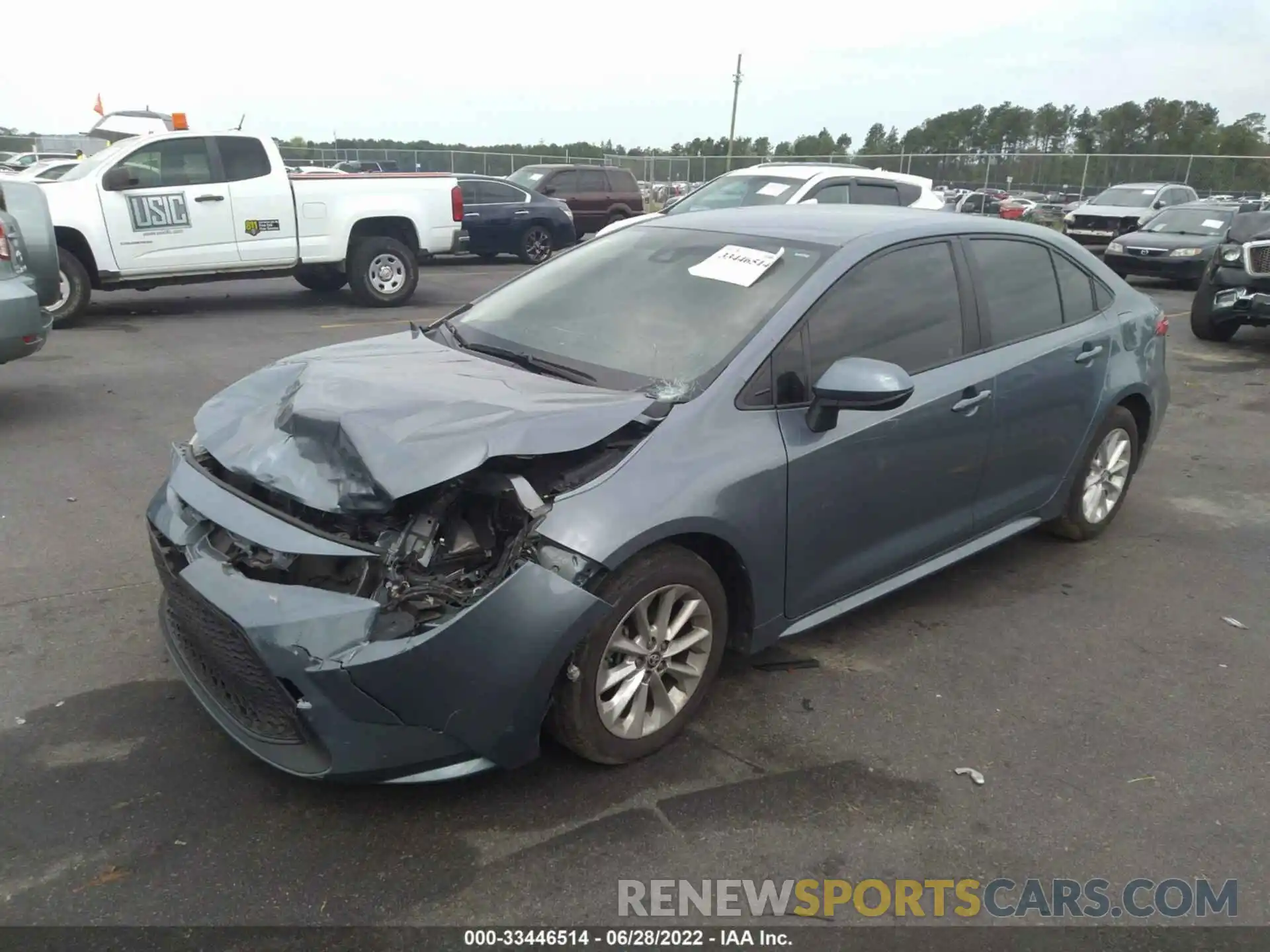 2 Photograph of a damaged car JTDVPMAE4MJ120600 TOYOTA COROLLA 2021