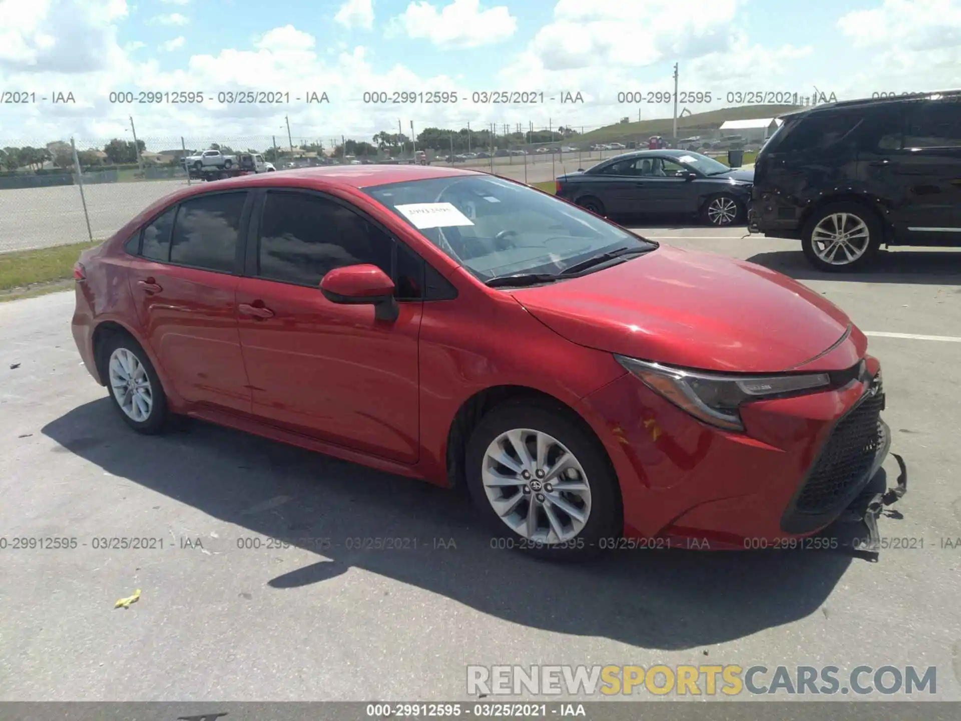 1 Photograph of a damaged car JTDVPMAE4MJ121181 TOYOTA COROLLA 2021