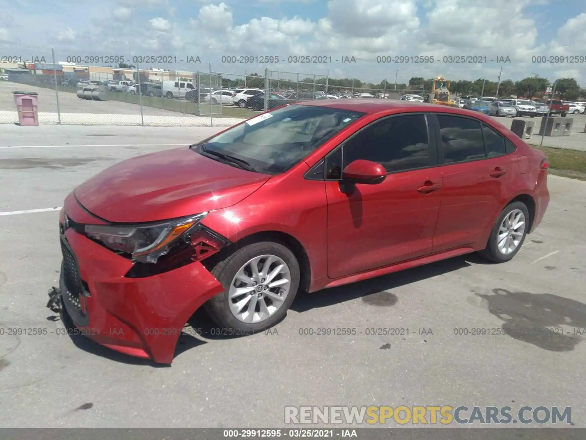 2 Photograph of a damaged car JTDVPMAE4MJ121181 TOYOTA COROLLA 2021