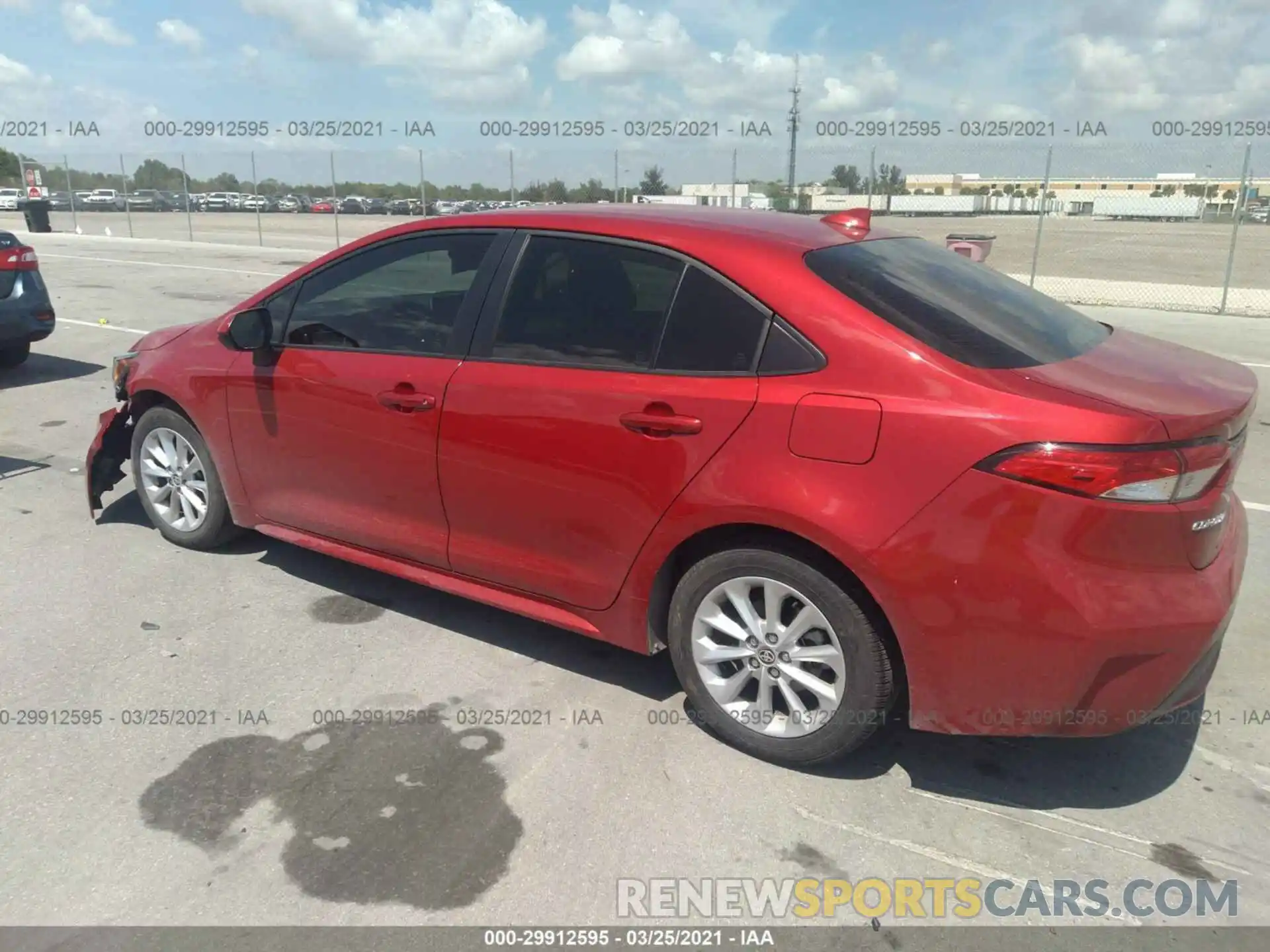 3 Photograph of a damaged car JTDVPMAE4MJ121181 TOYOTA COROLLA 2021