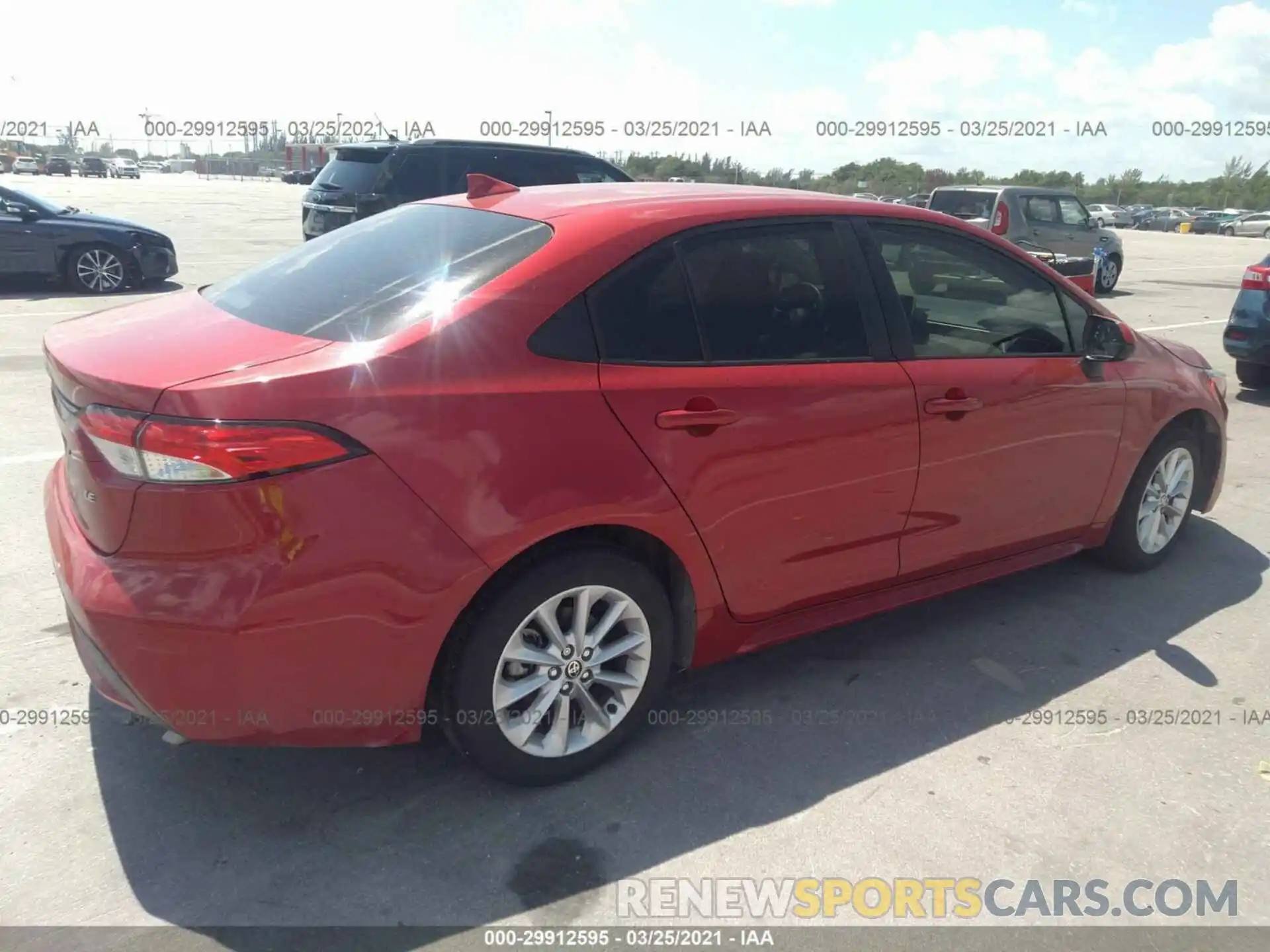 4 Photograph of a damaged car JTDVPMAE4MJ121181 TOYOTA COROLLA 2021