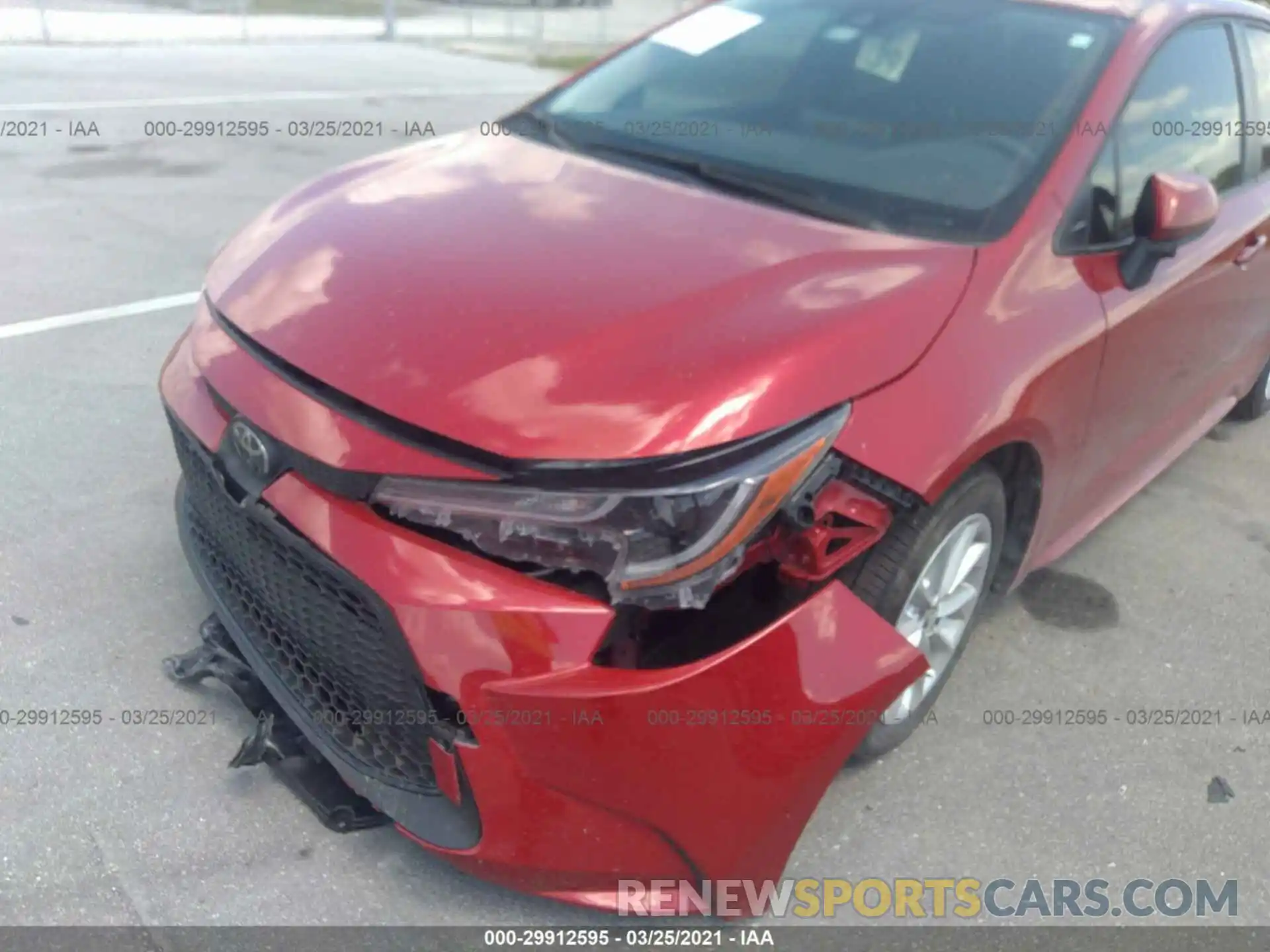 6 Photograph of a damaged car JTDVPMAE4MJ121181 TOYOTA COROLLA 2021