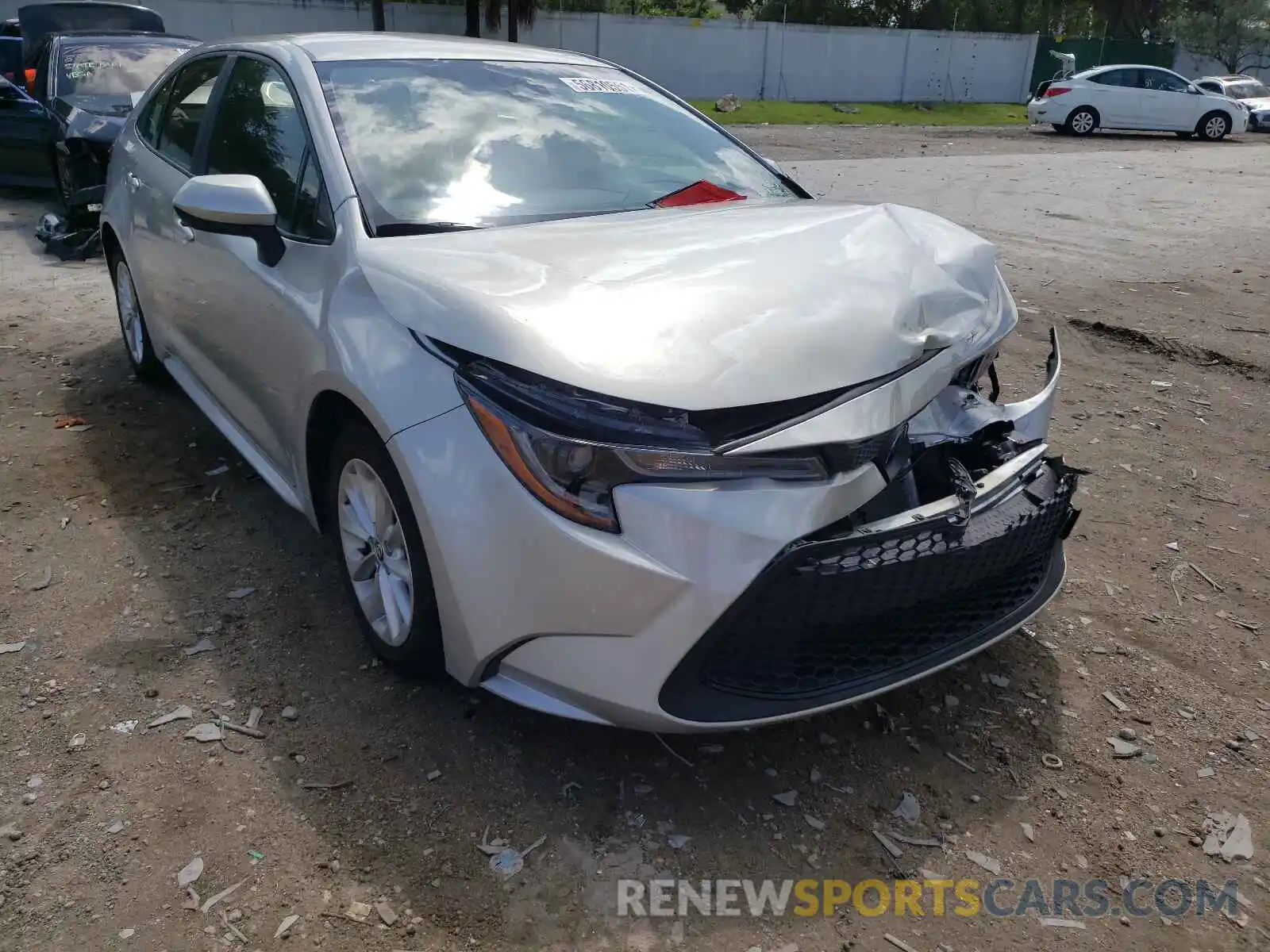 1 Photograph of a damaged car JTDVPMAE4MJ121570 TOYOTA COROLLA 2021