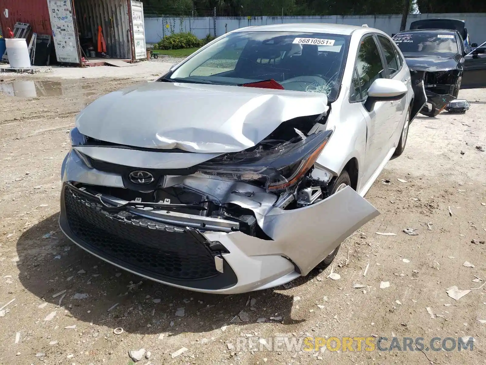 2 Photograph of a damaged car JTDVPMAE4MJ121570 TOYOTA COROLLA 2021