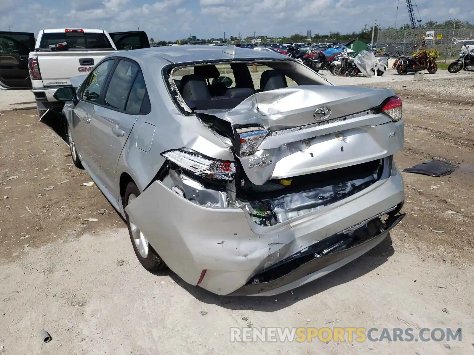 3 Photograph of a damaged car JTDVPMAE4MJ121570 TOYOTA COROLLA 2021