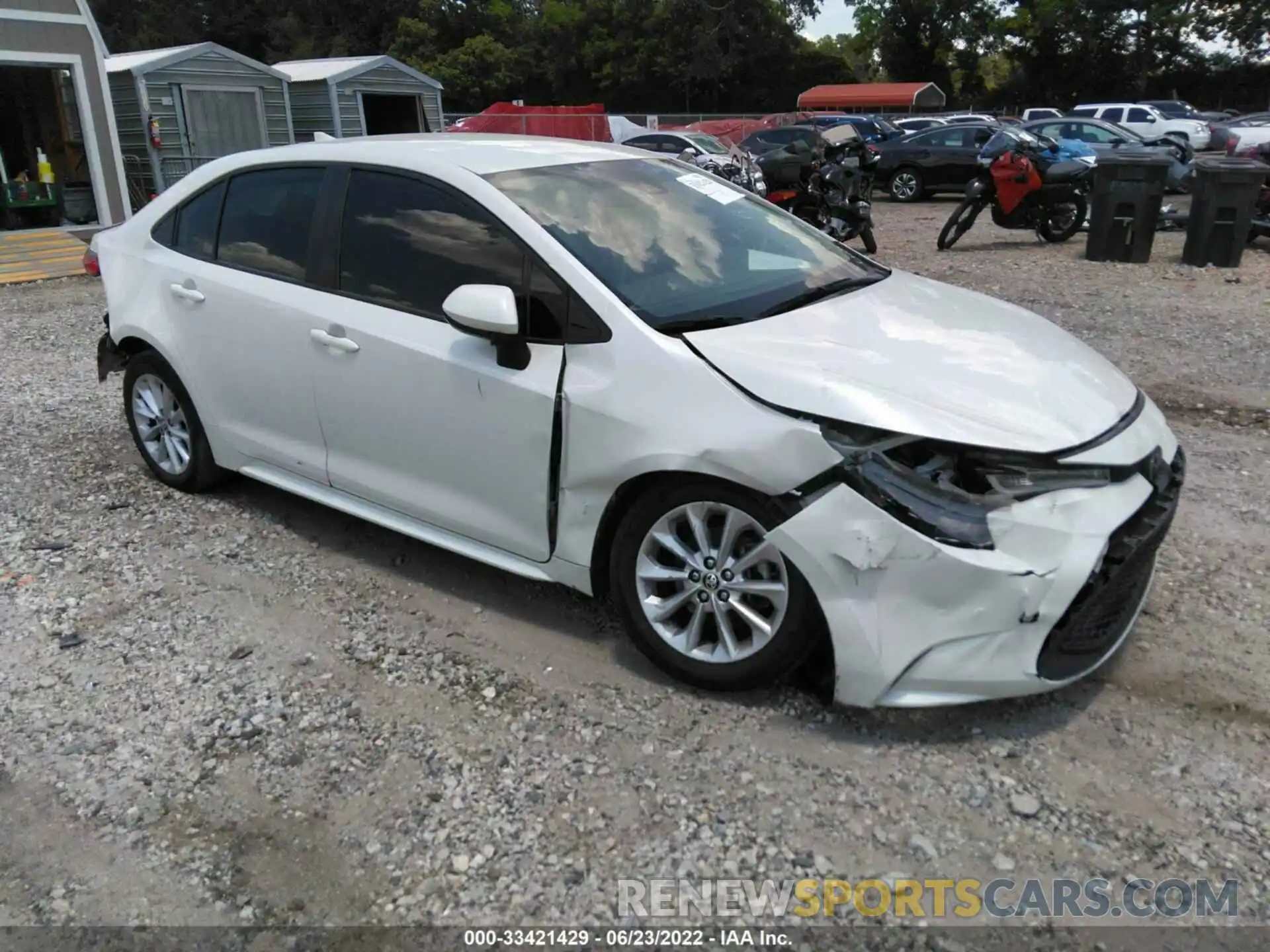 1 Photograph of a damaged car JTDVPMAE4MJ123089 TOYOTA COROLLA 2021