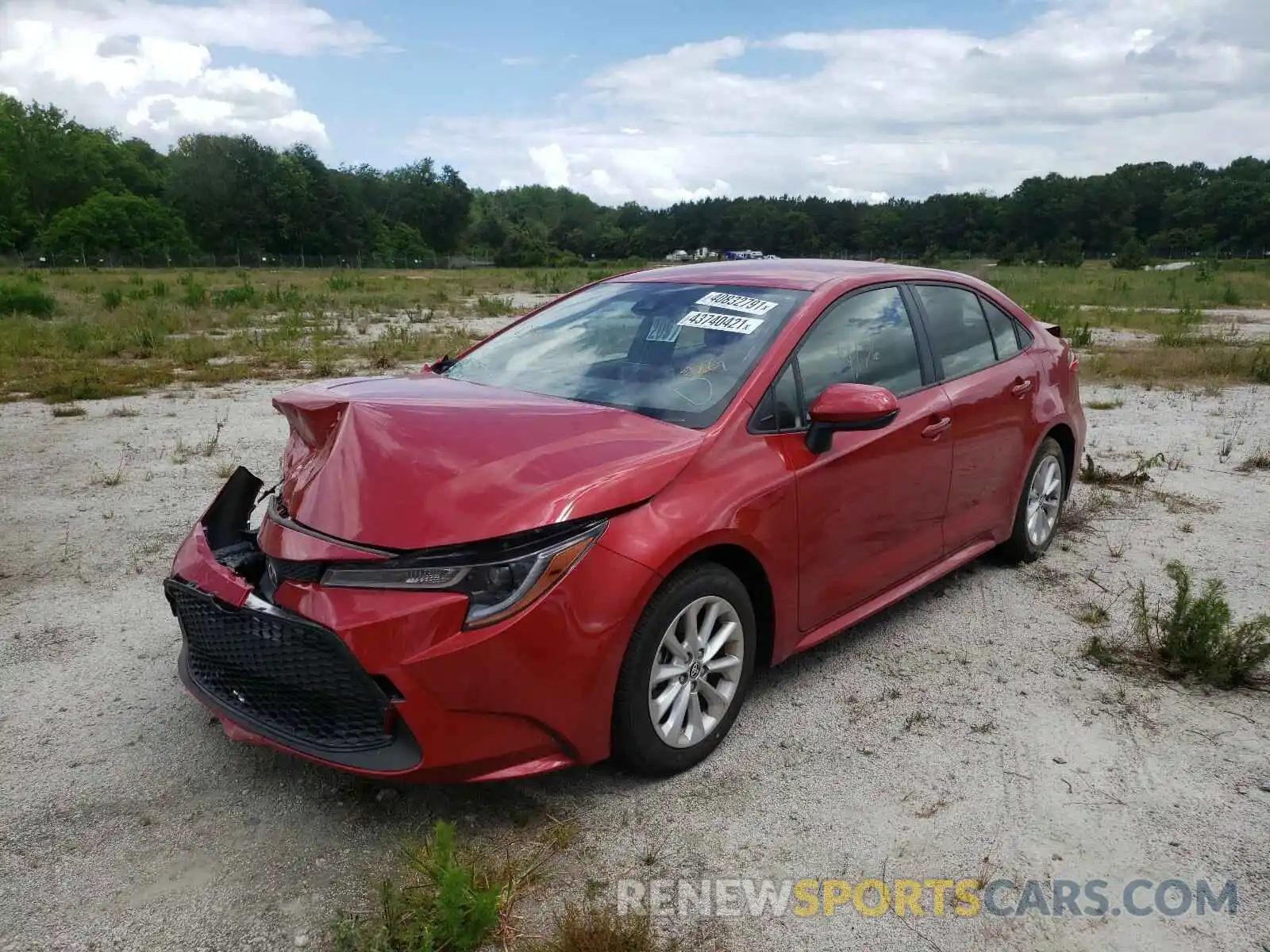 2 Photograph of a damaged car JTDVPMAE4MJ130818 TOYOTA COROLLA 2021