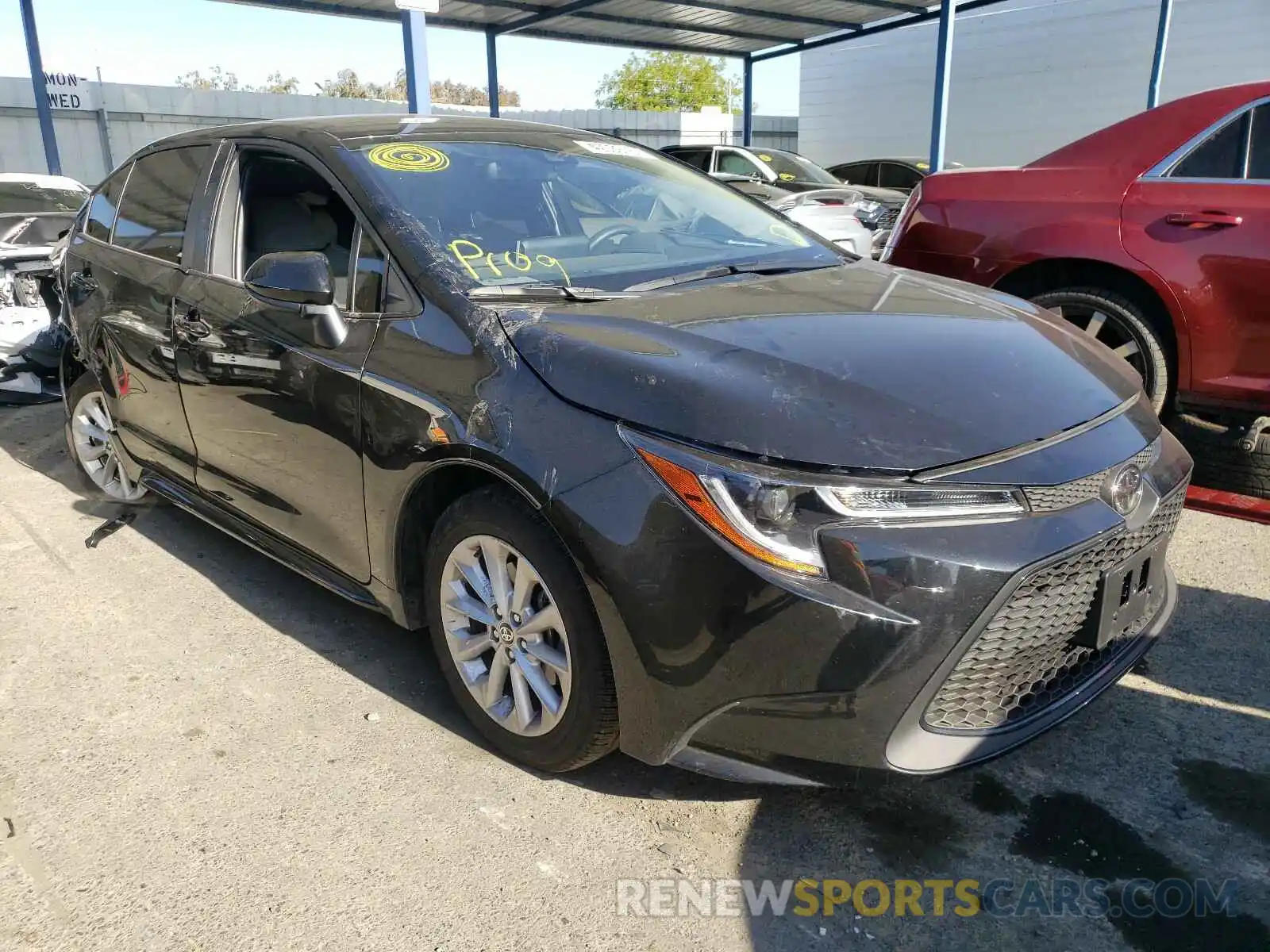 1 Photograph of a damaged car JTDVPMAE4MJ131127 TOYOTA COROLLA 2021