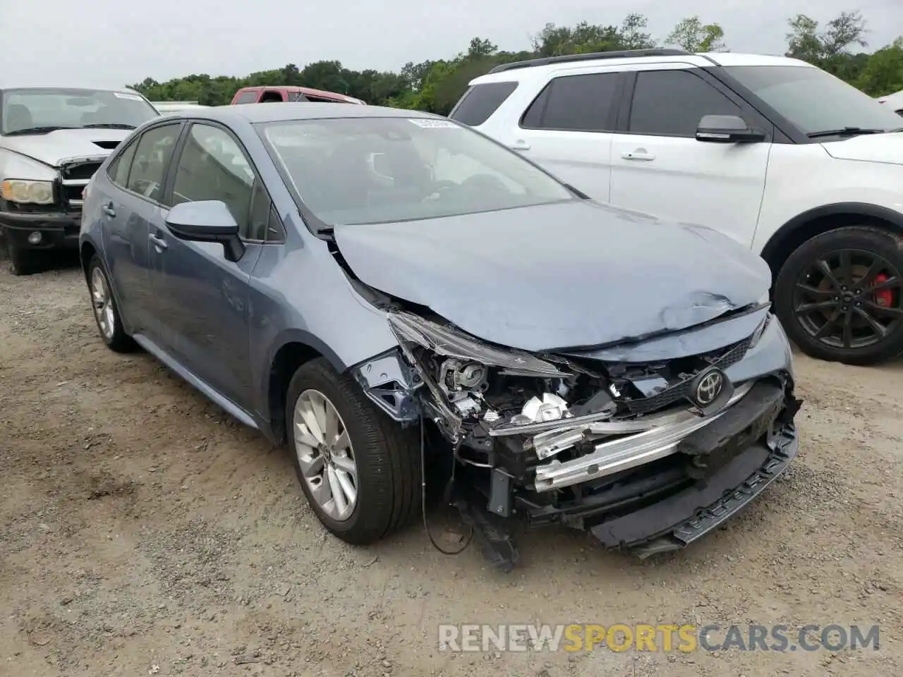 1 Photograph of a damaged car JTDVPMAE4MJ134366 TOYOTA COROLLA 2021