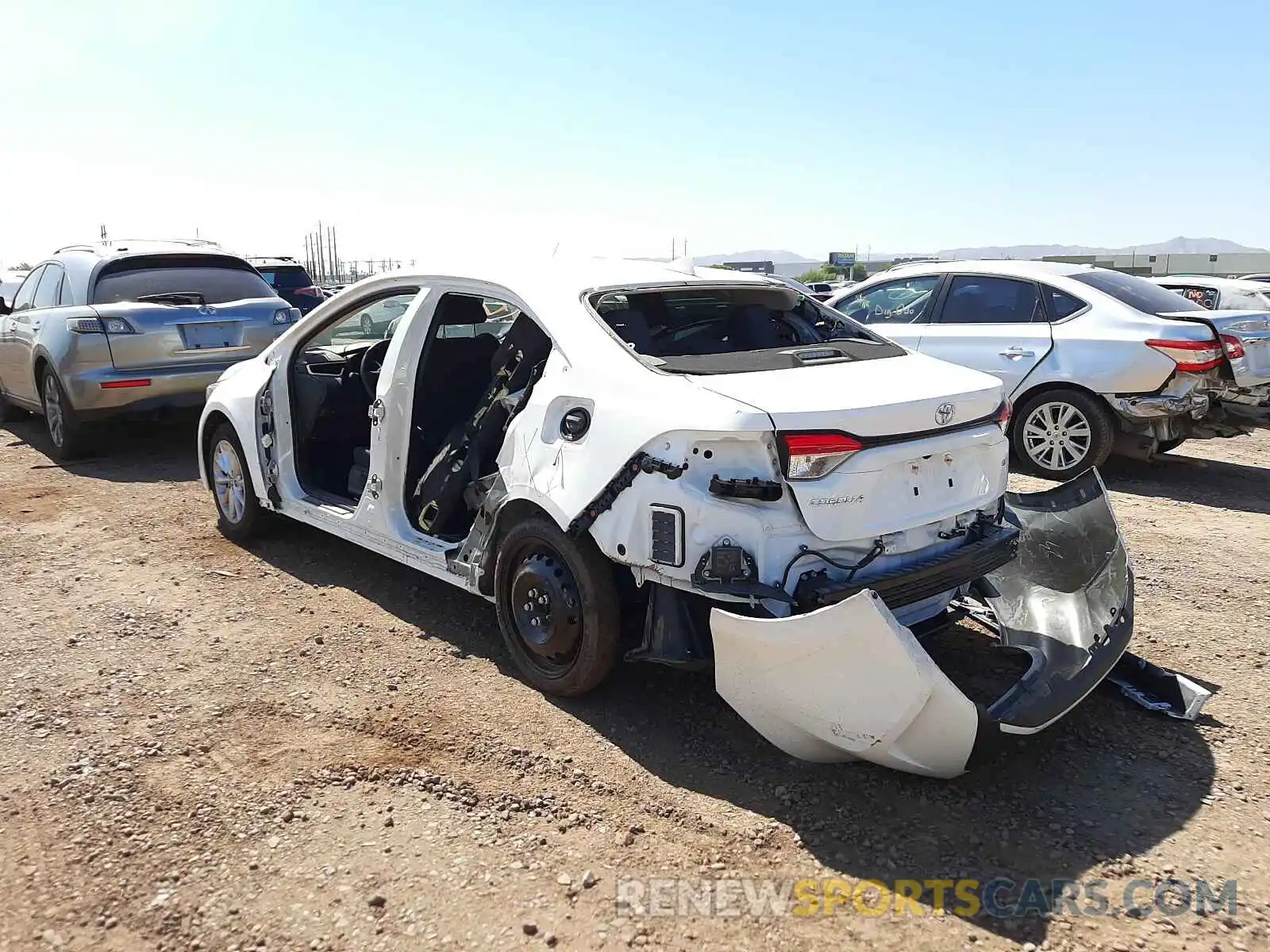 3 Photograph of a damaged car JTDVPMAE4MJ144072 TOYOTA COROLLA 2021