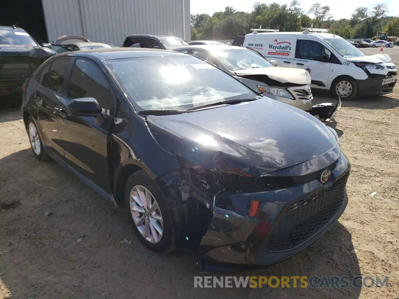 1 Photograph of a damaged car JTDVPMAE4MJ170574 TOYOTA COROLLA 2021