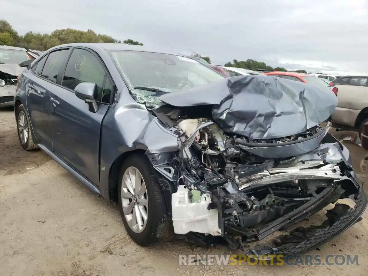 1 Photograph of a damaged car JTDVPMAE5MJ121867 TOYOTA COROLLA 2021