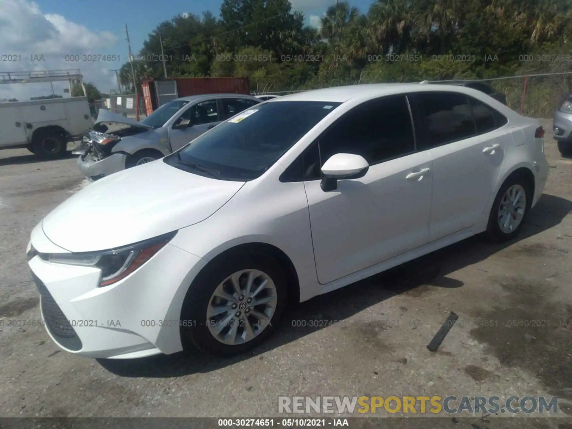 2 Photograph of a damaged car JTDVPMAE5MJ123425 TOYOTA COROLLA 2021