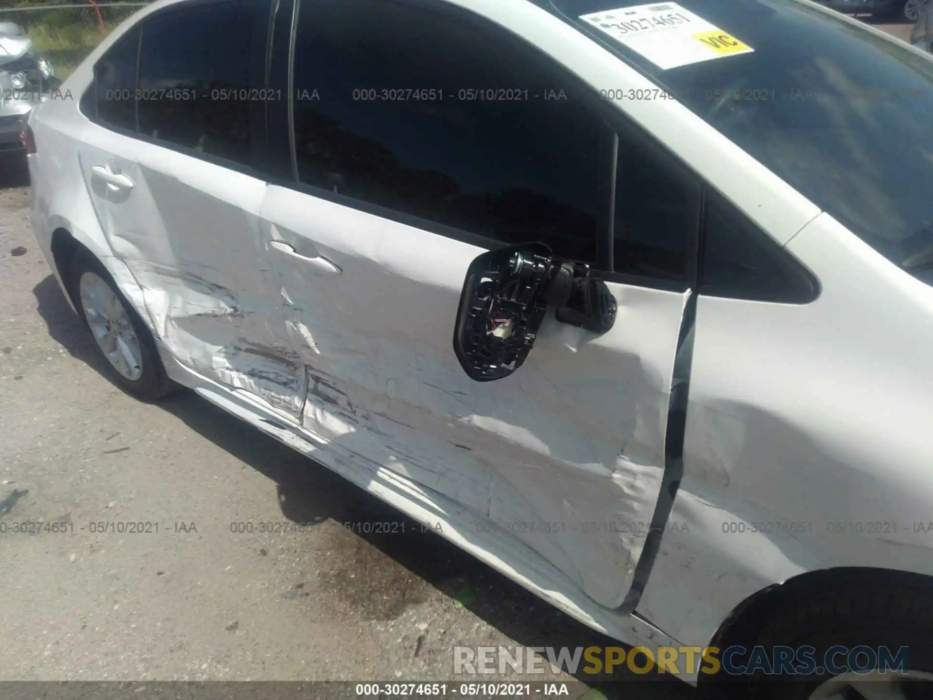 6 Photograph of a damaged car JTDVPMAE5MJ123425 TOYOTA COROLLA 2021