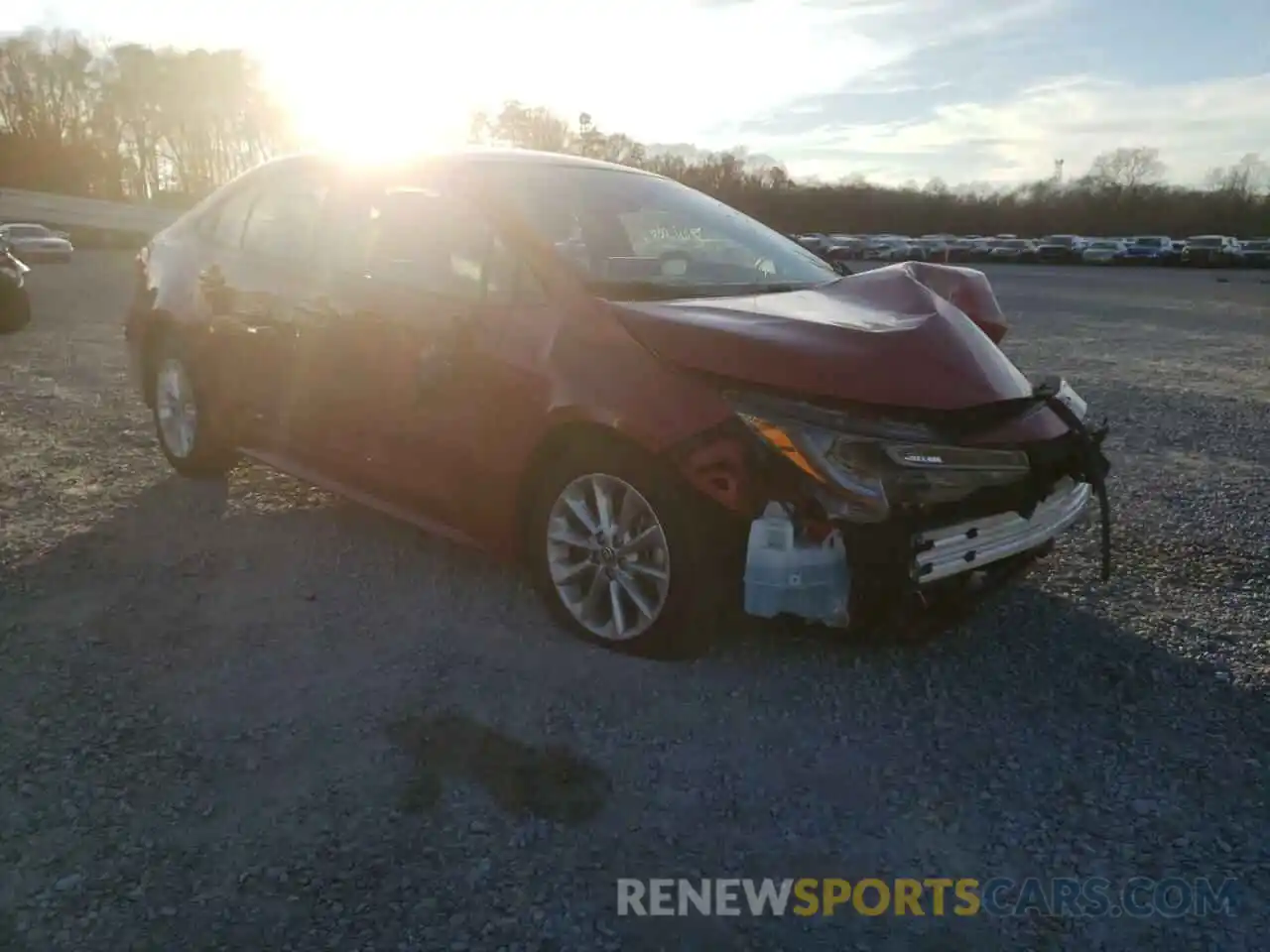 1 Photograph of a damaged car JTDVPMAE5MJ128172 TOYOTA COROLLA 2021