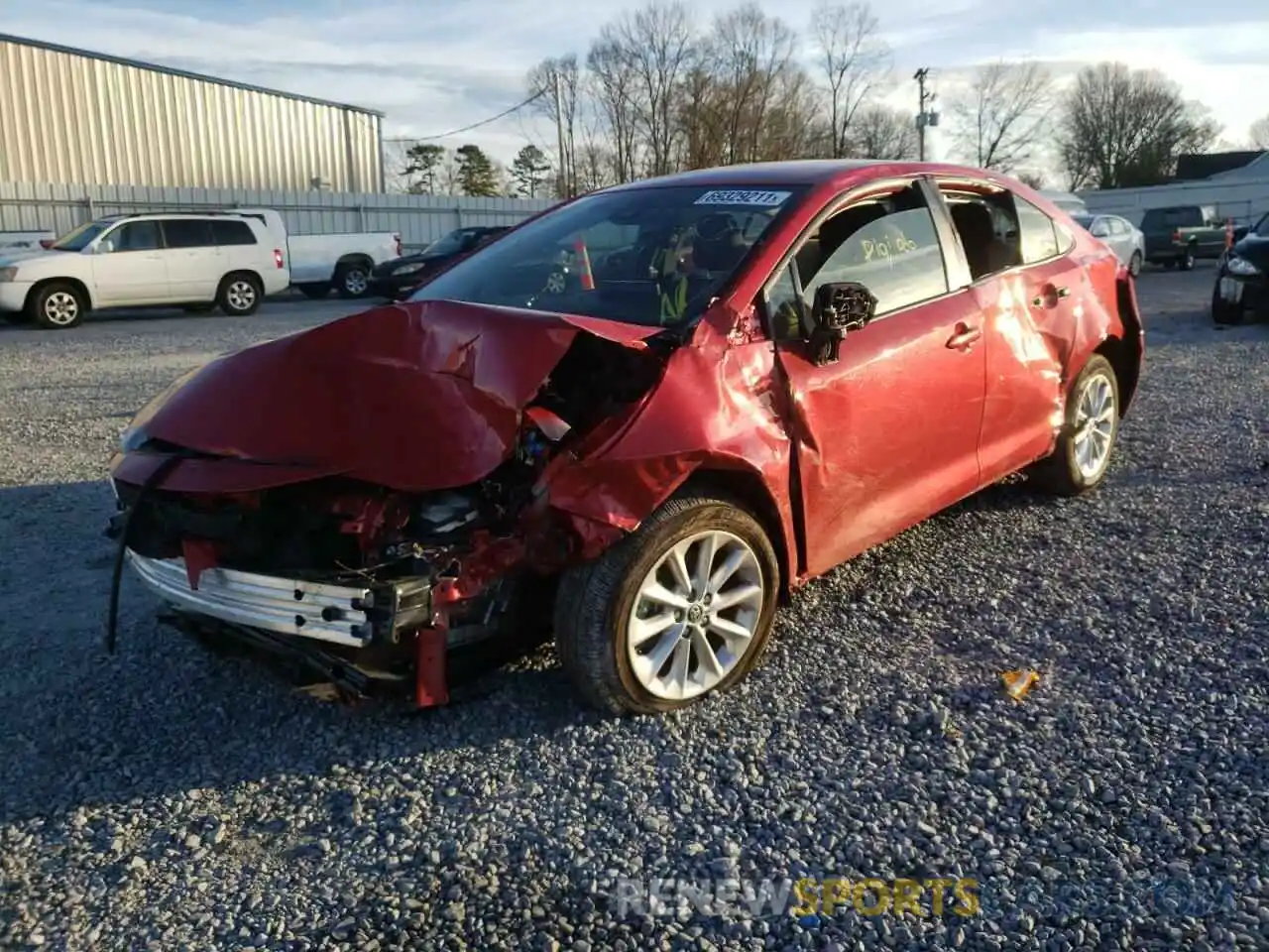 2 Photograph of a damaged car JTDVPMAE5MJ128172 TOYOTA COROLLA 2021