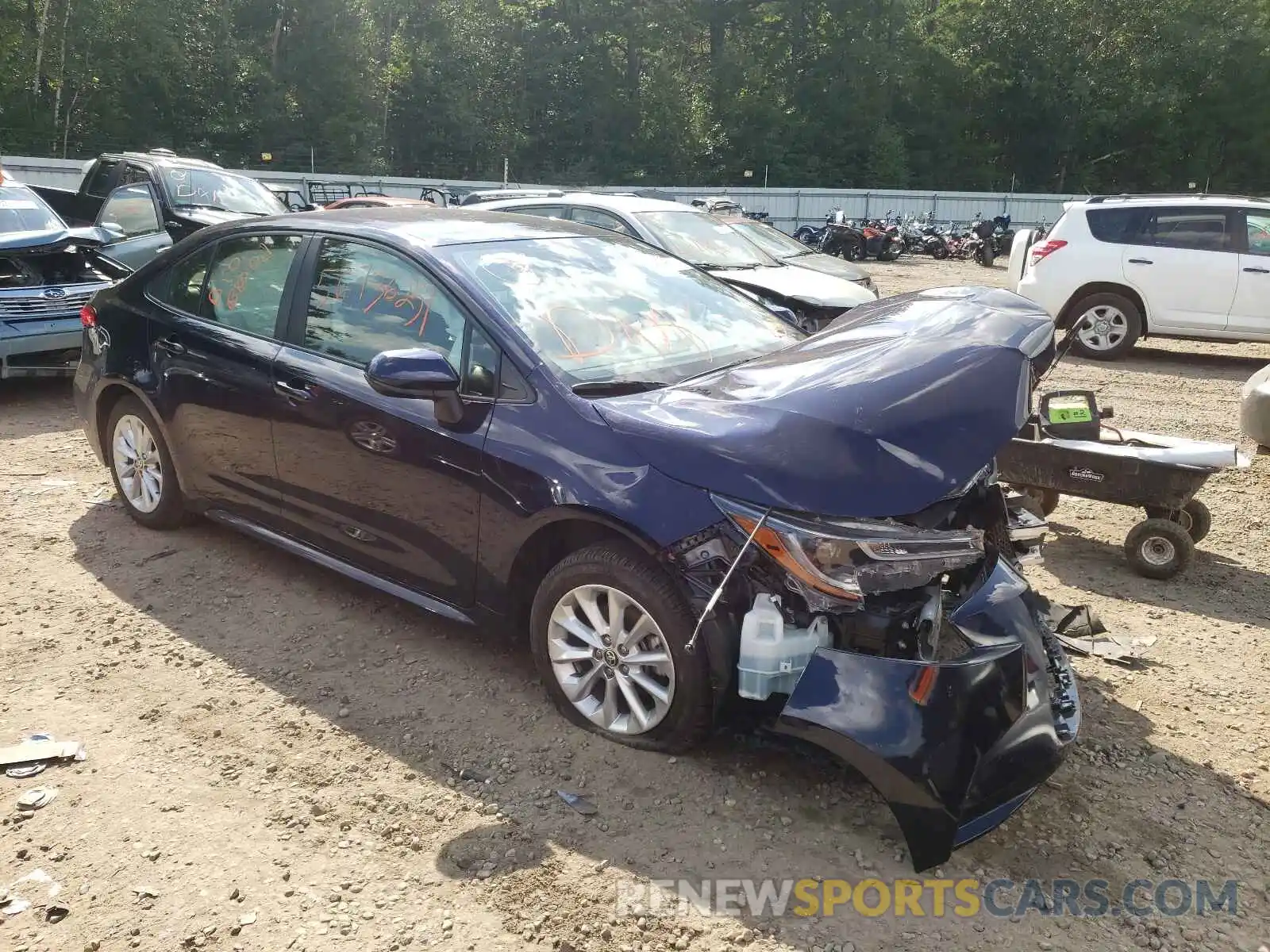 1 Photograph of a damaged car JTDVPMAE5MJ129595 TOYOTA COROLLA 2021