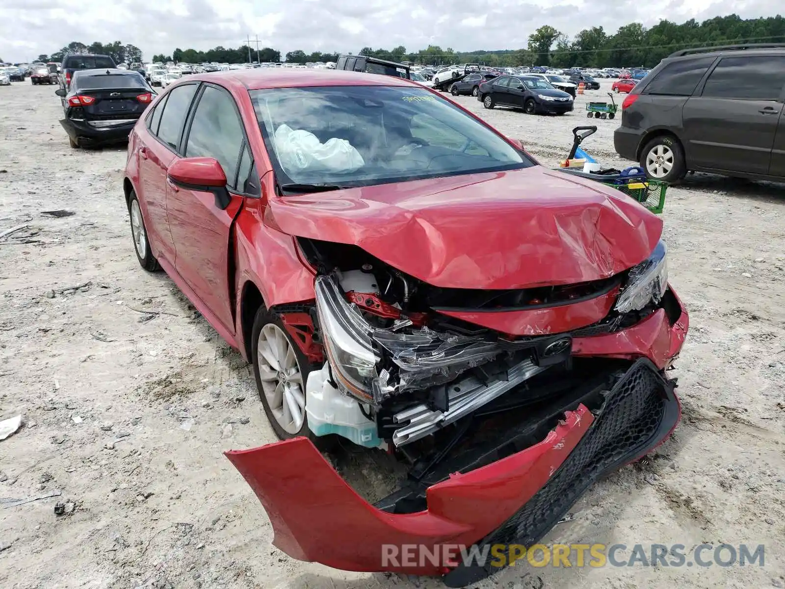 1 Photograph of a damaged car JTDVPMAE5MJ130231 TOYOTA COROLLA 2021