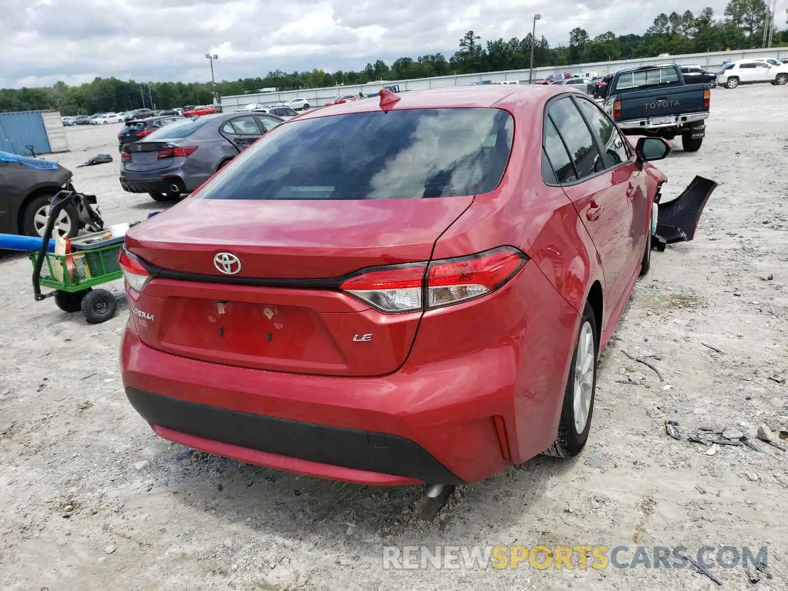 4 Photograph of a damaged car JTDVPMAE5MJ130231 TOYOTA COROLLA 2021