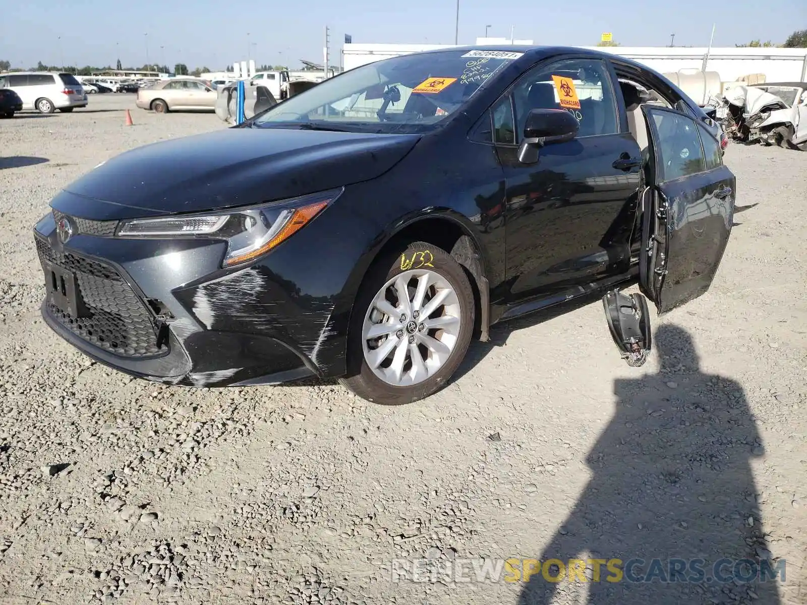 2 Photograph of a damaged car JTDVPMAE5MJ130438 TOYOTA COROLLA 2021