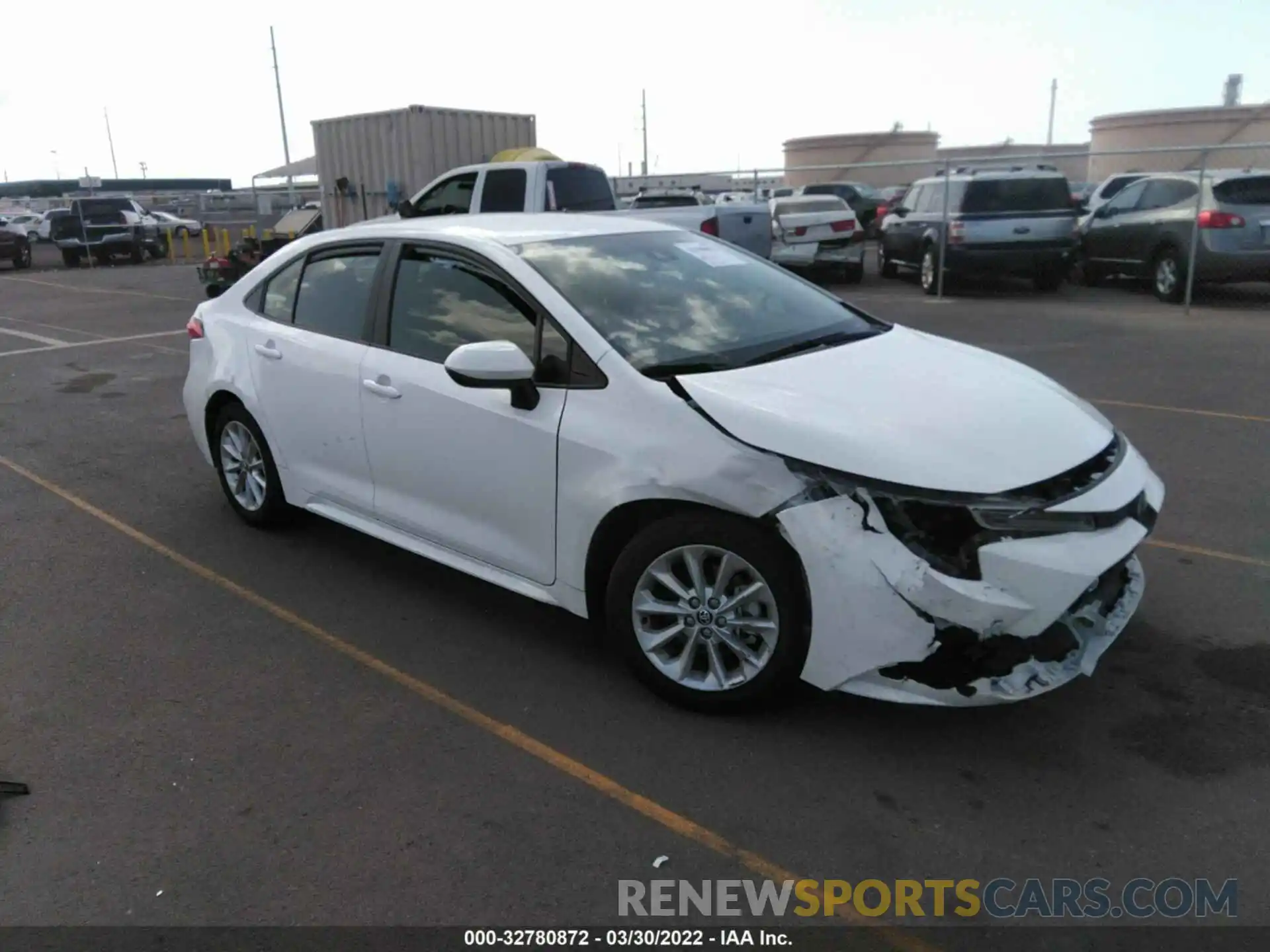 1 Photograph of a damaged car JTDVPMAE5MJ130729 TOYOTA COROLLA 2021