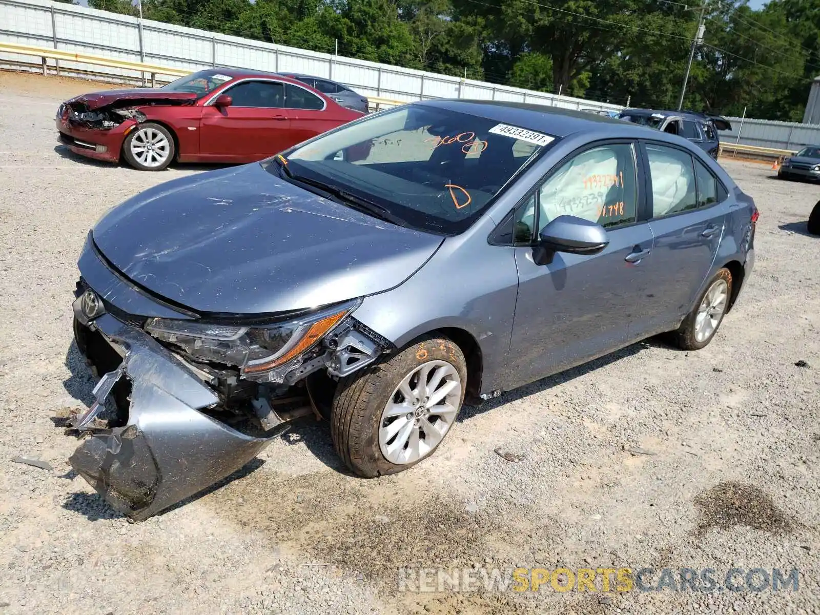 2 Photograph of a damaged car JTDVPMAE5MJ140130 TOYOTA COROLLA 2021