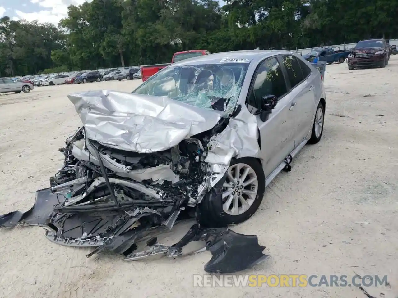 2 Photograph of a damaged car JTDVPMAE5MJ155064 TOYOTA COROLLA 2021